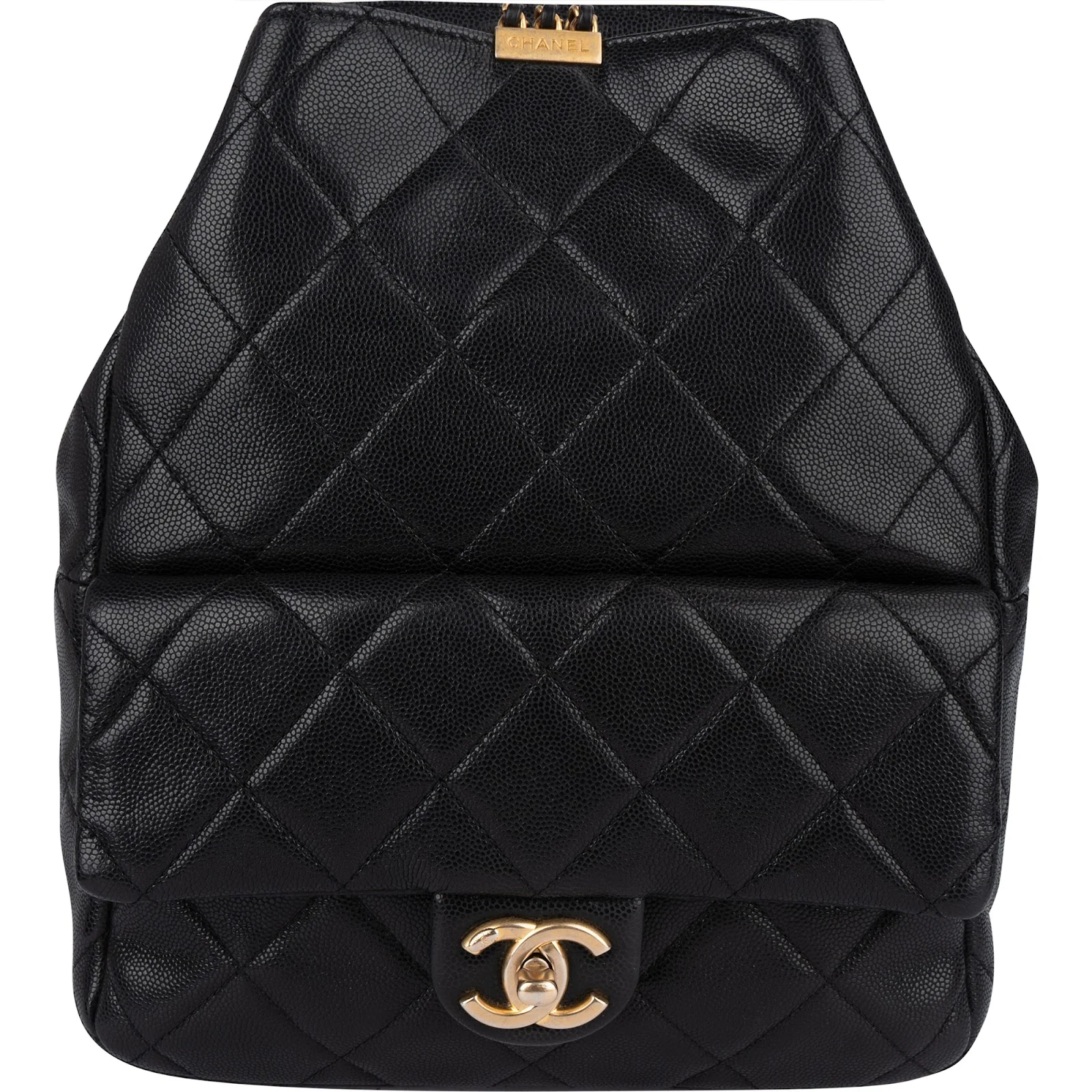 Chanel Quilted Caviar Leather Backpack Shoulder Bag