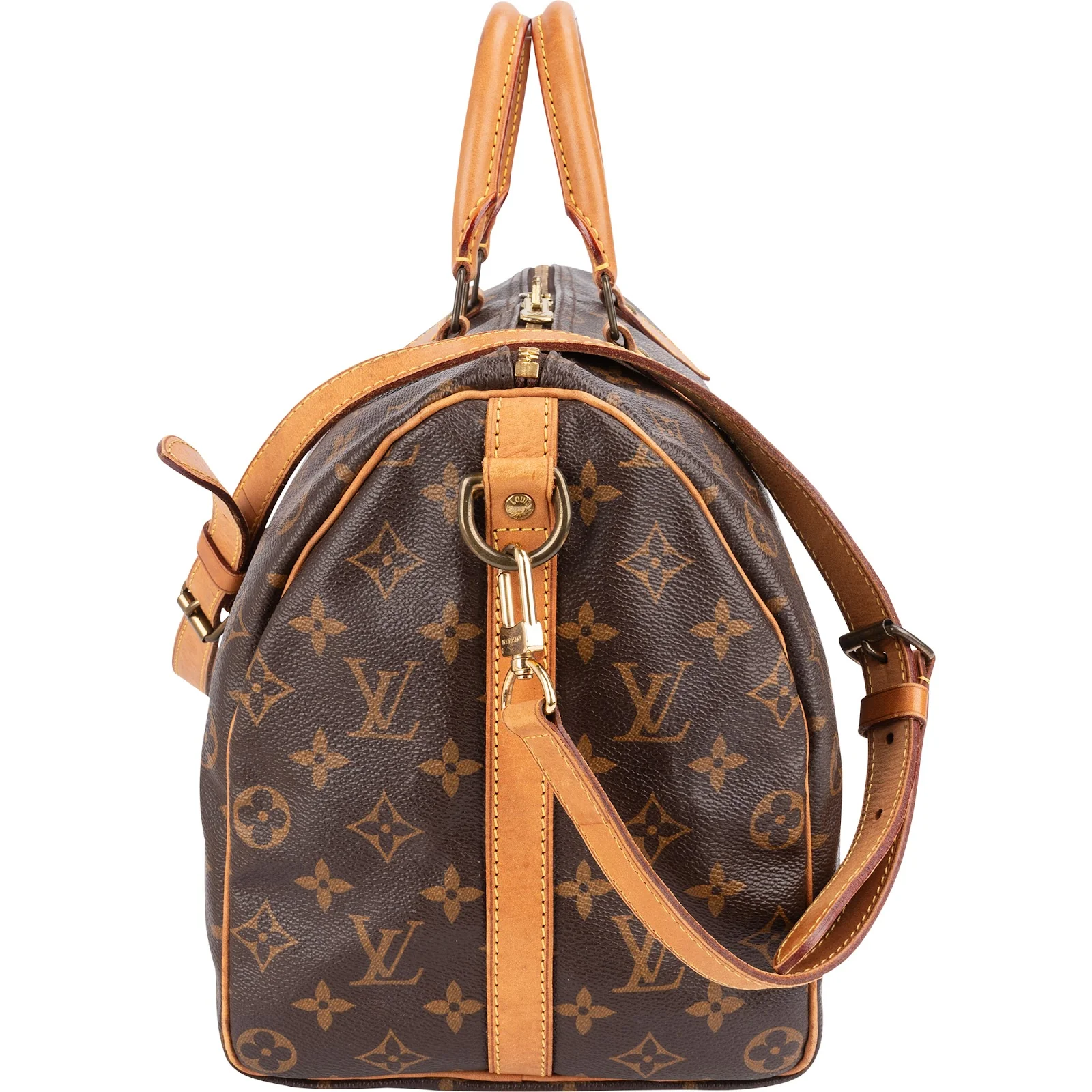 Louis Vuitton Monogram Canvas Speedy 35 Bandoulière Boston Bag
