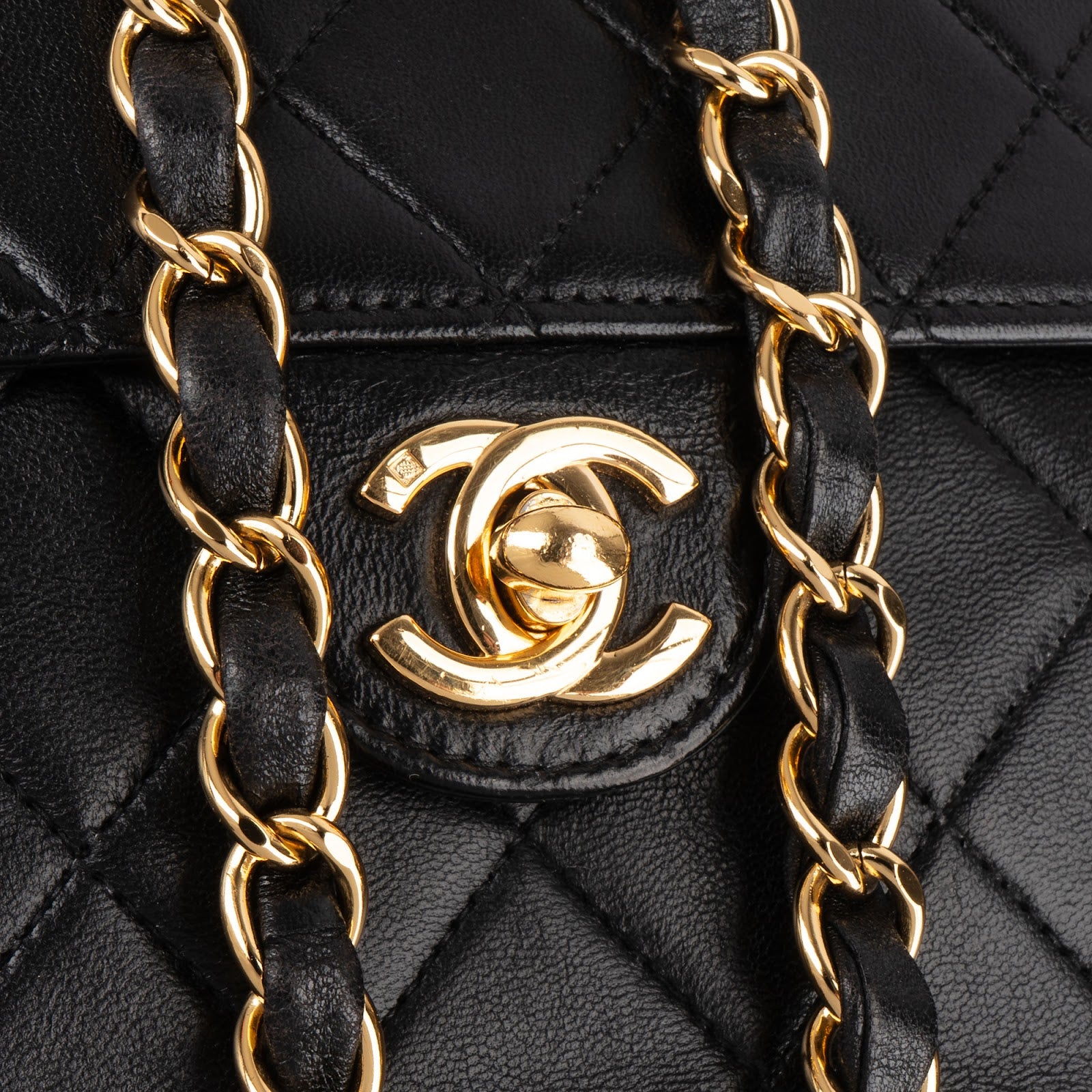 Chanel - 24K Gold Single Flap Shoulder Bag