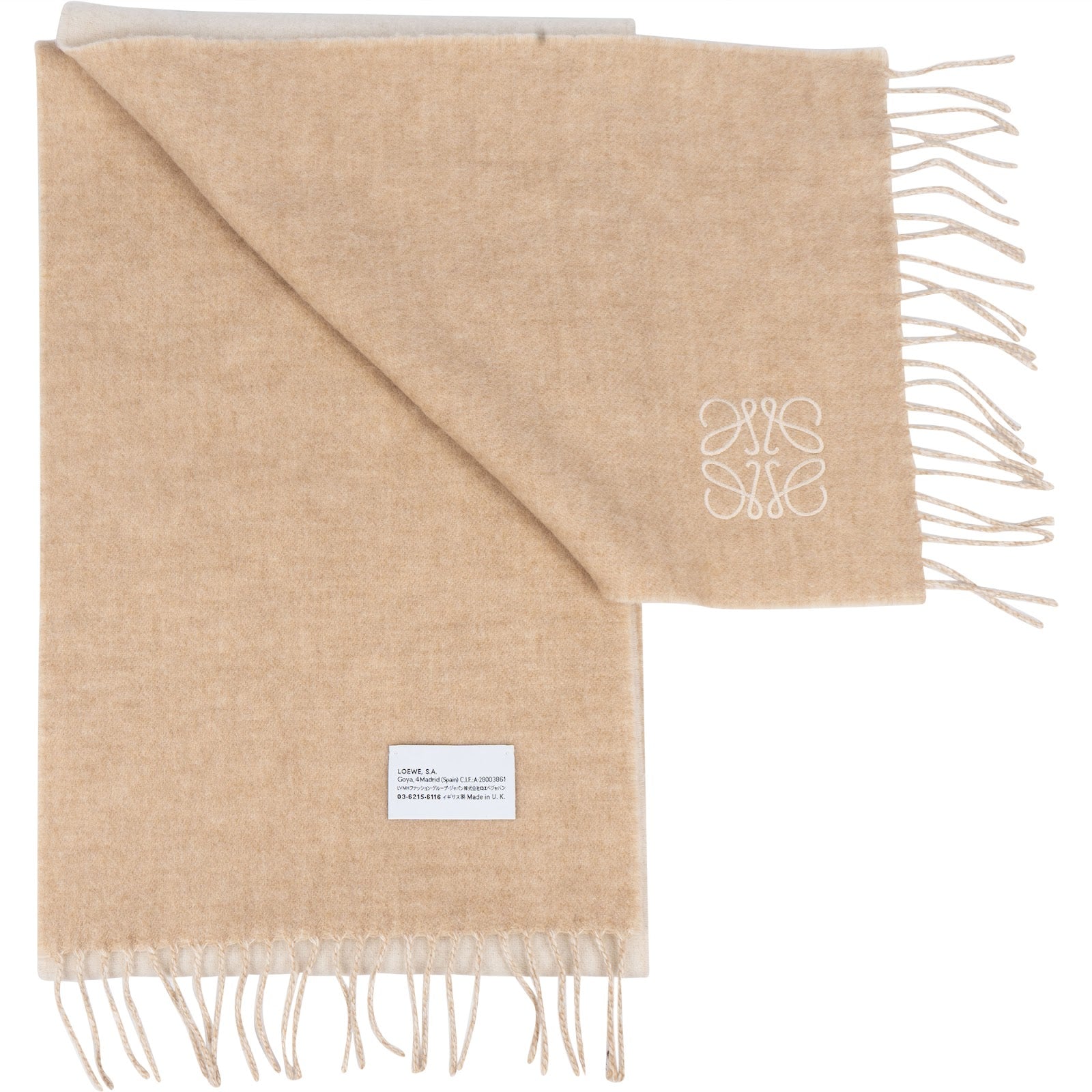 Loewe Two-Tone Anagram Schal Scarf