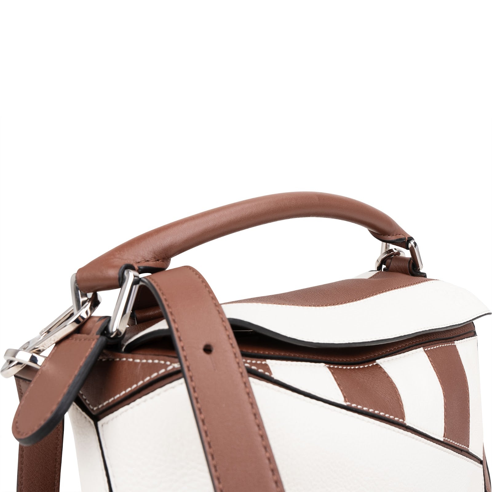 Torebka Loewe Striped Leather Puzzle