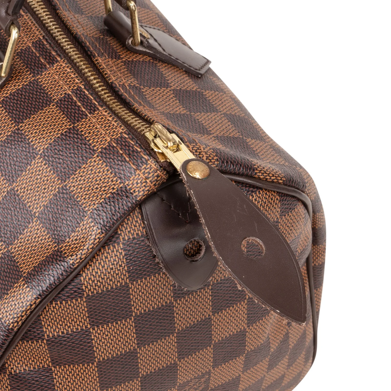 Louis Vuitton Monogram Damier Ebene Speedy 30 Boston Bag
