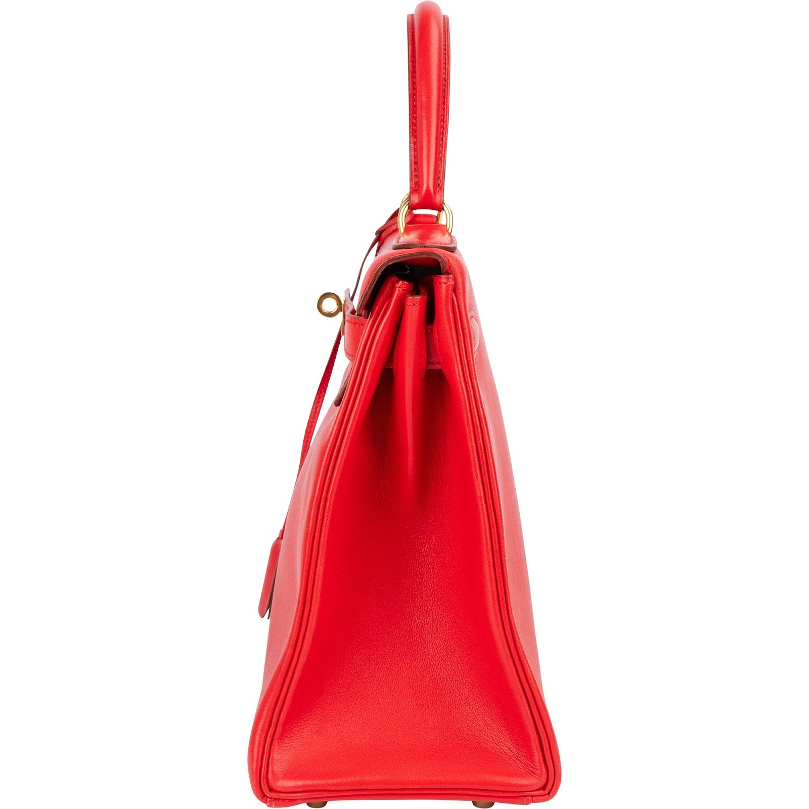 Hermès Rouge Swift Leather Kelly 28 Handbag
