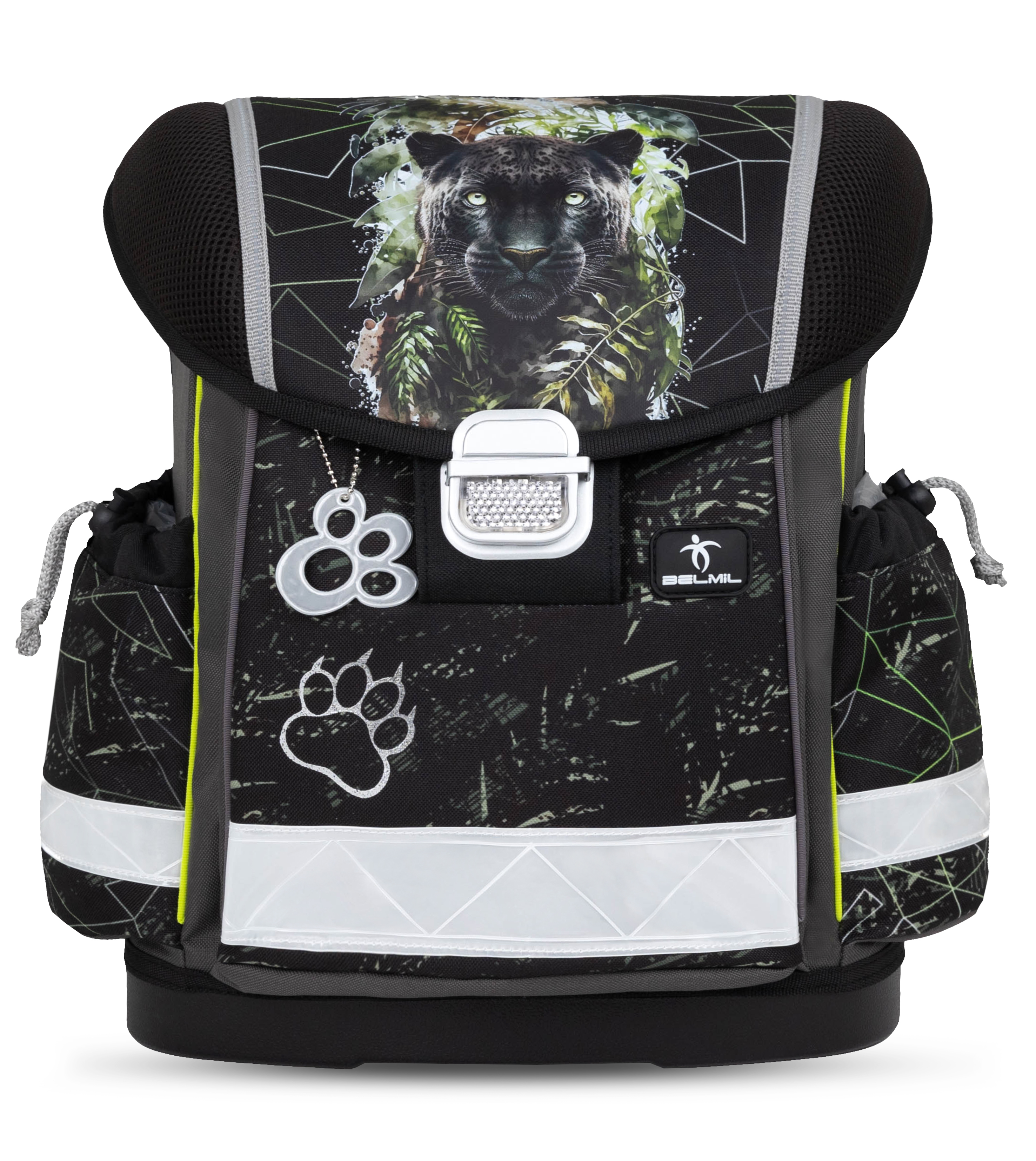 Classy Schulranzen Set 4-teilig mit Brustgurt - Black Panther