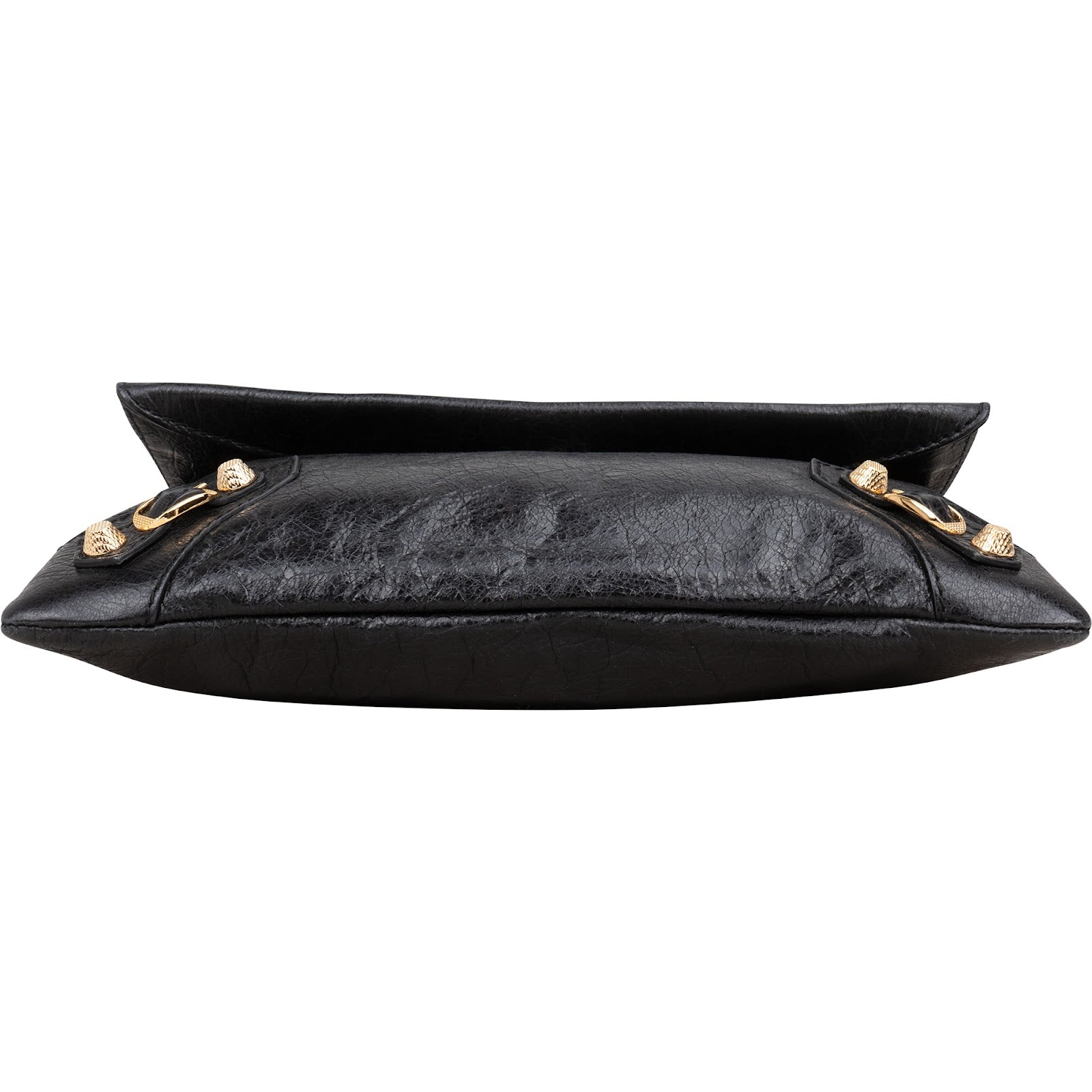 Balenciaga Black Leather City Clutch Bag