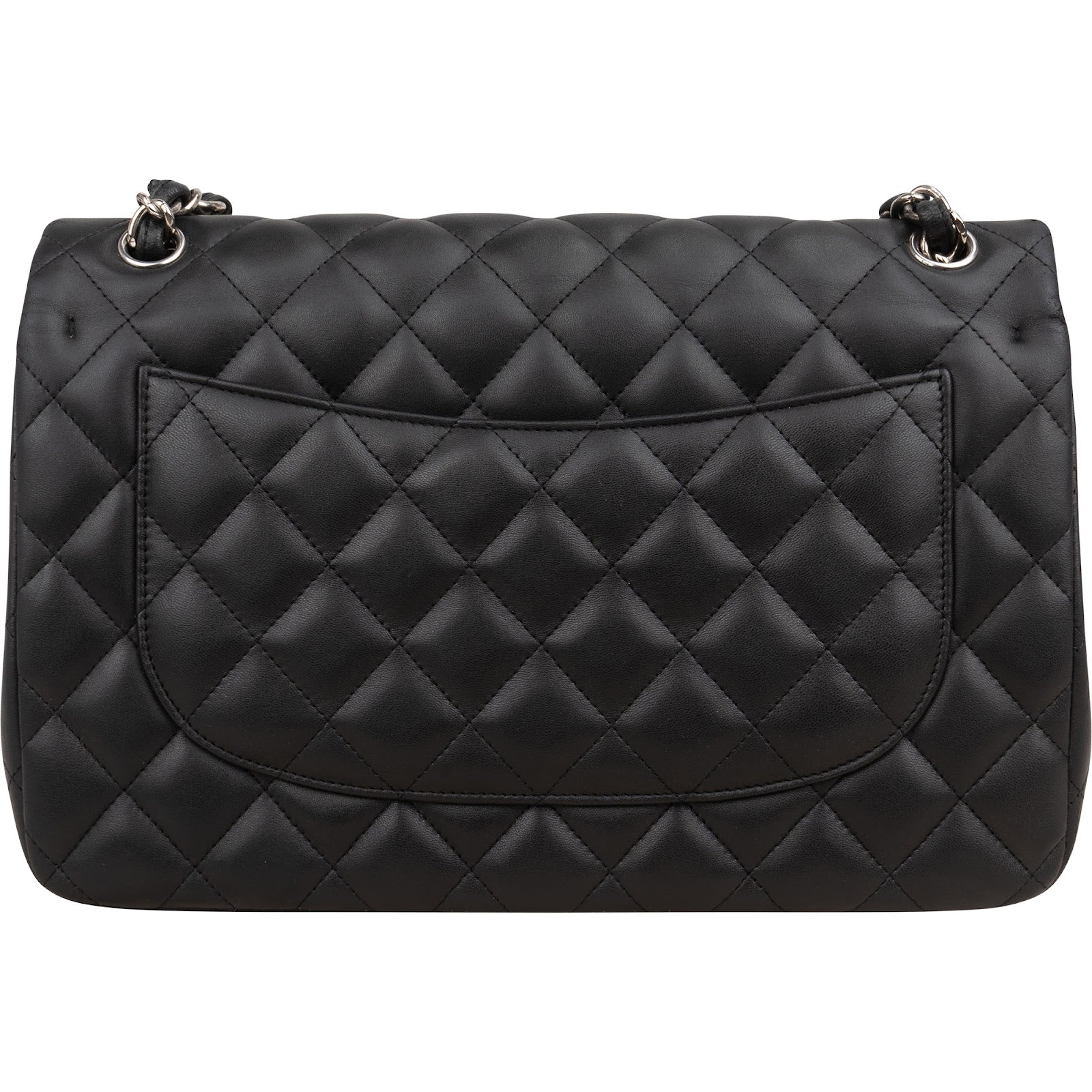 Chanel Quilted Lambskin Jumbo Double Flap Crossbody Bag