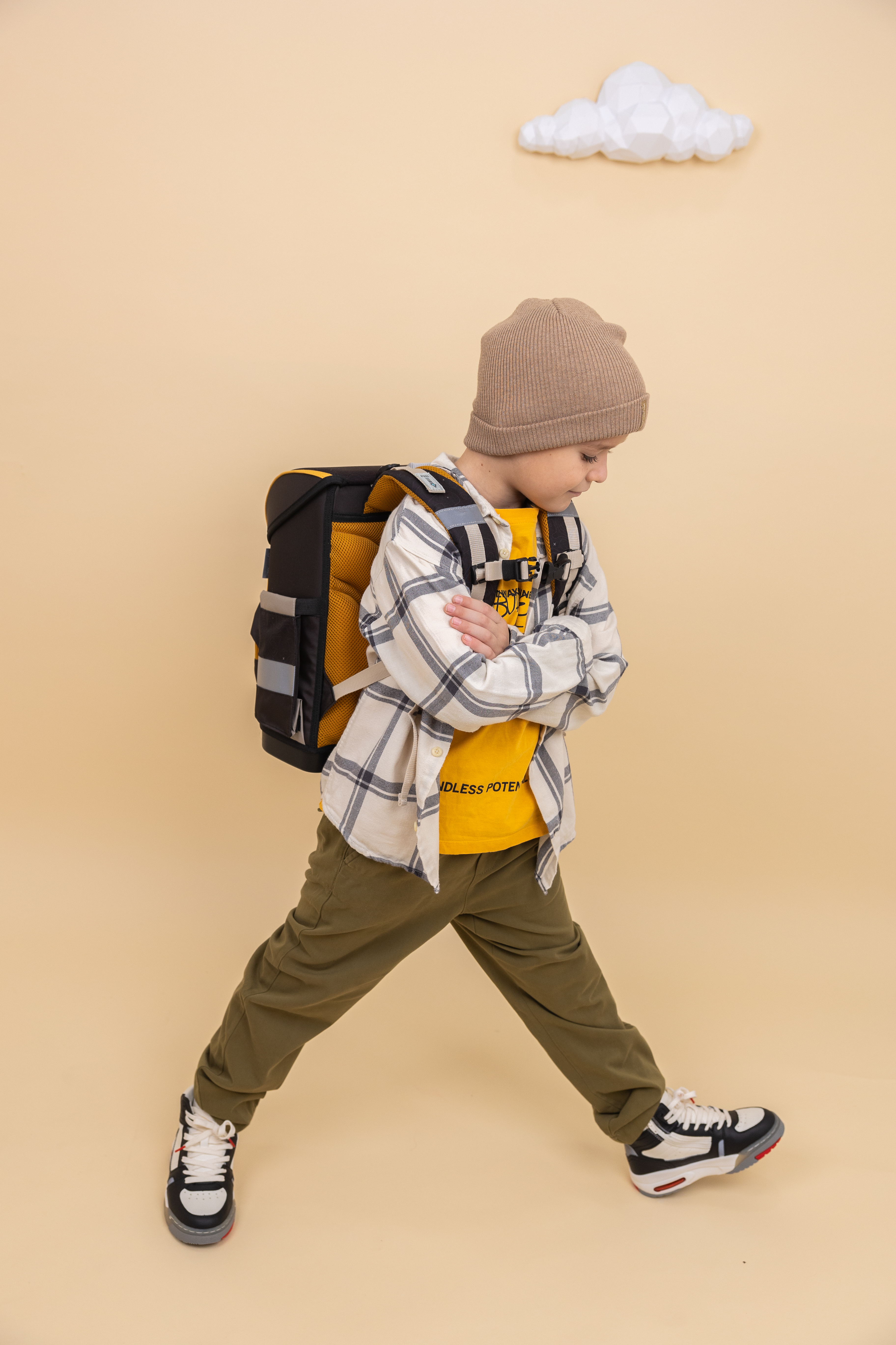 Compact satchel set 4-piece with chest strap - Moonless Night