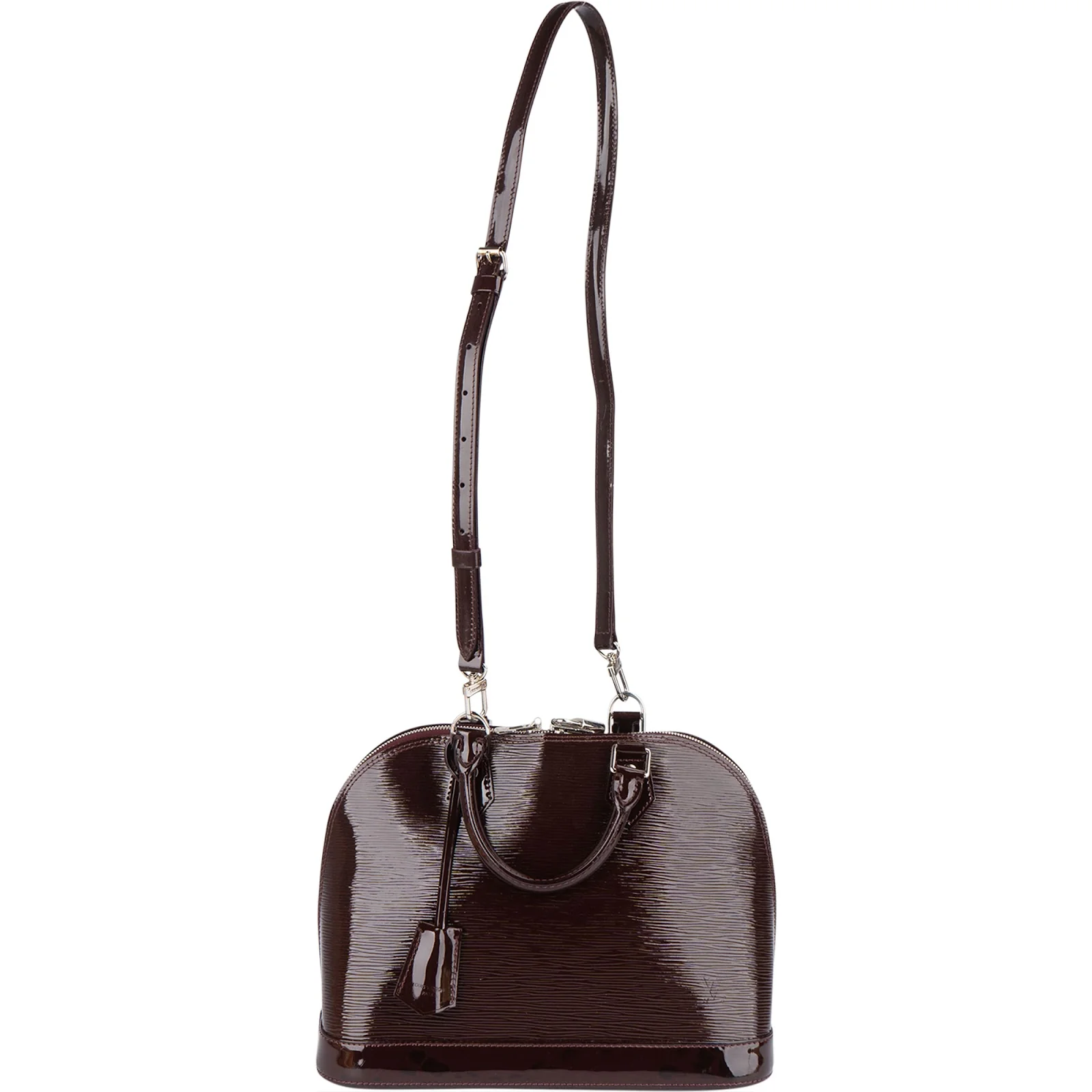 Louis Vuitton Burgundy Vernis Epi Leather Alma PM Handbag