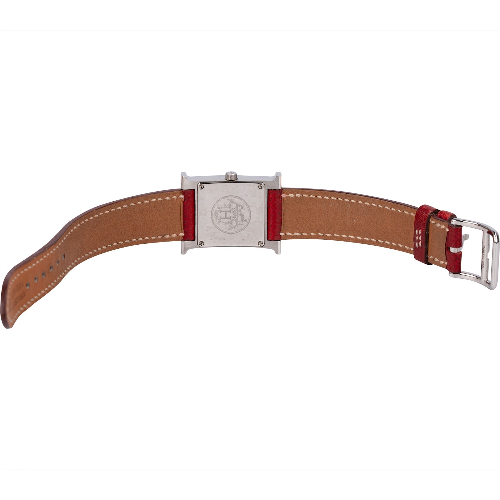 Hermès Silver Tone Heure H Damenuhr HH1.210
