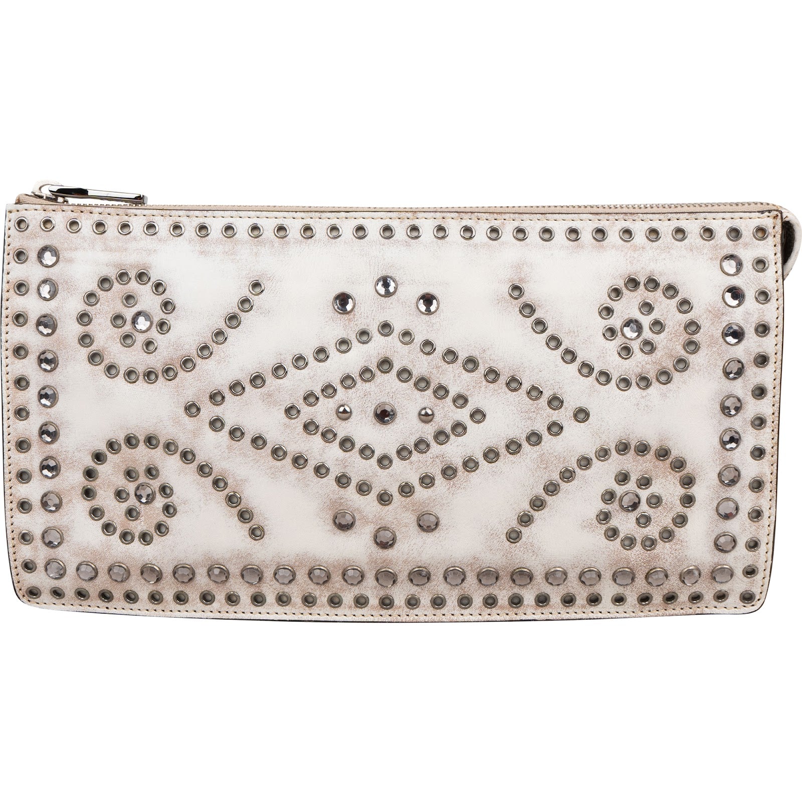 Prada Crystal Leather Clutch