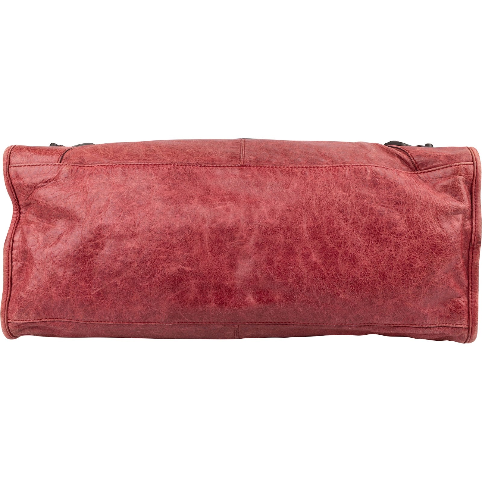 Balenciaga Red Leather Classic City Handbag