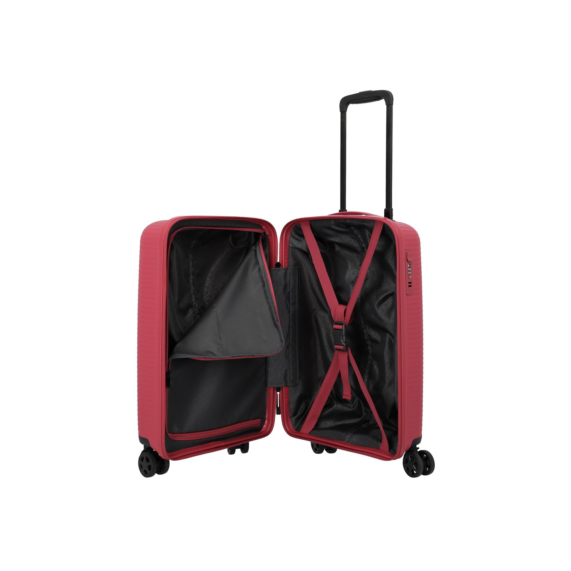 AIR STRIPE Kofferset L/M erweiterbar + S (Slim) - Red