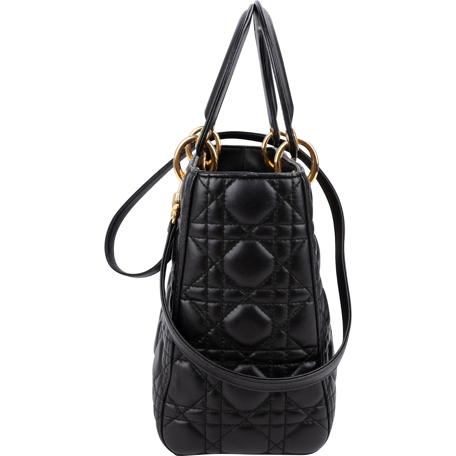 Christian Dior Quilted Lambskin Lady Dior Handbag