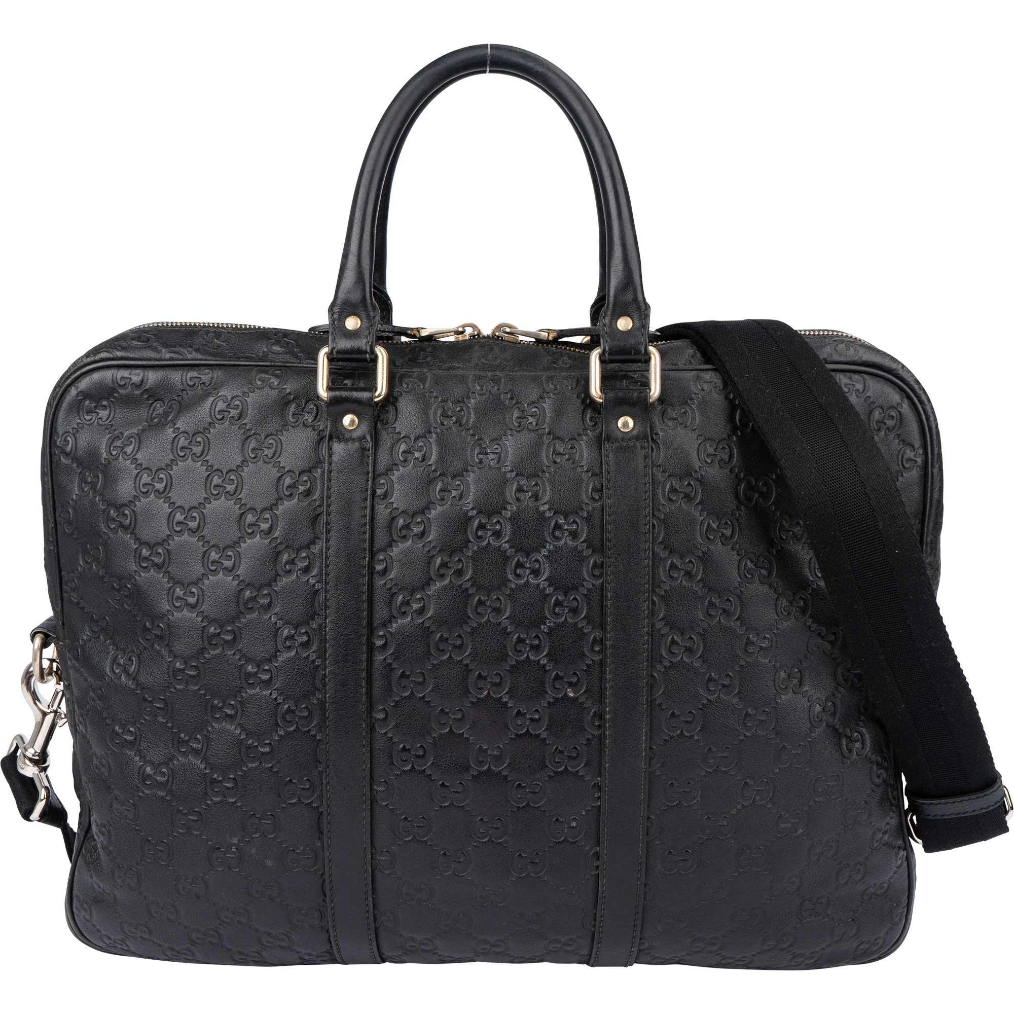 Gucci Leather GG Monogram Business Tasche