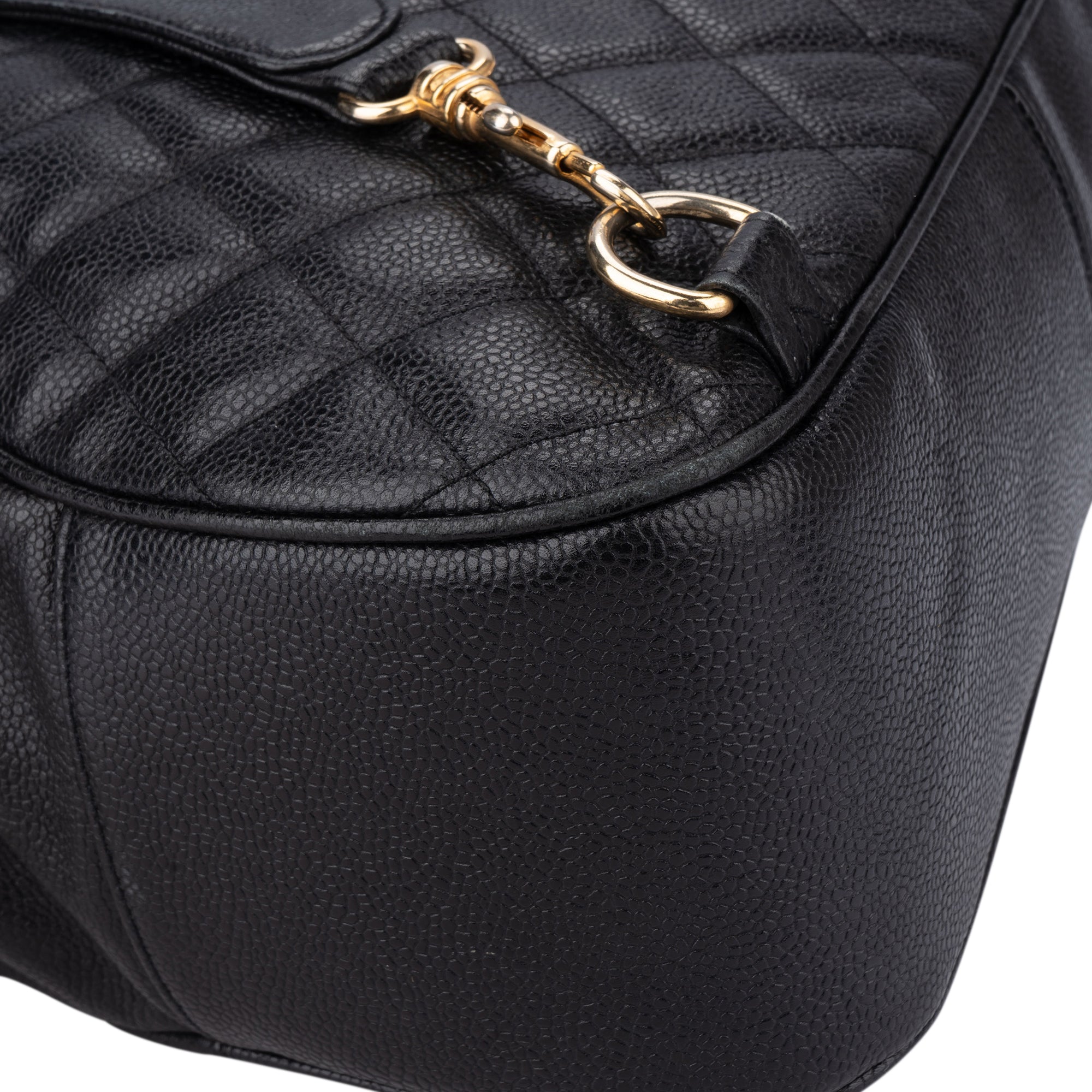 Chanel - Quilted Caviar Leather Chain Backpack