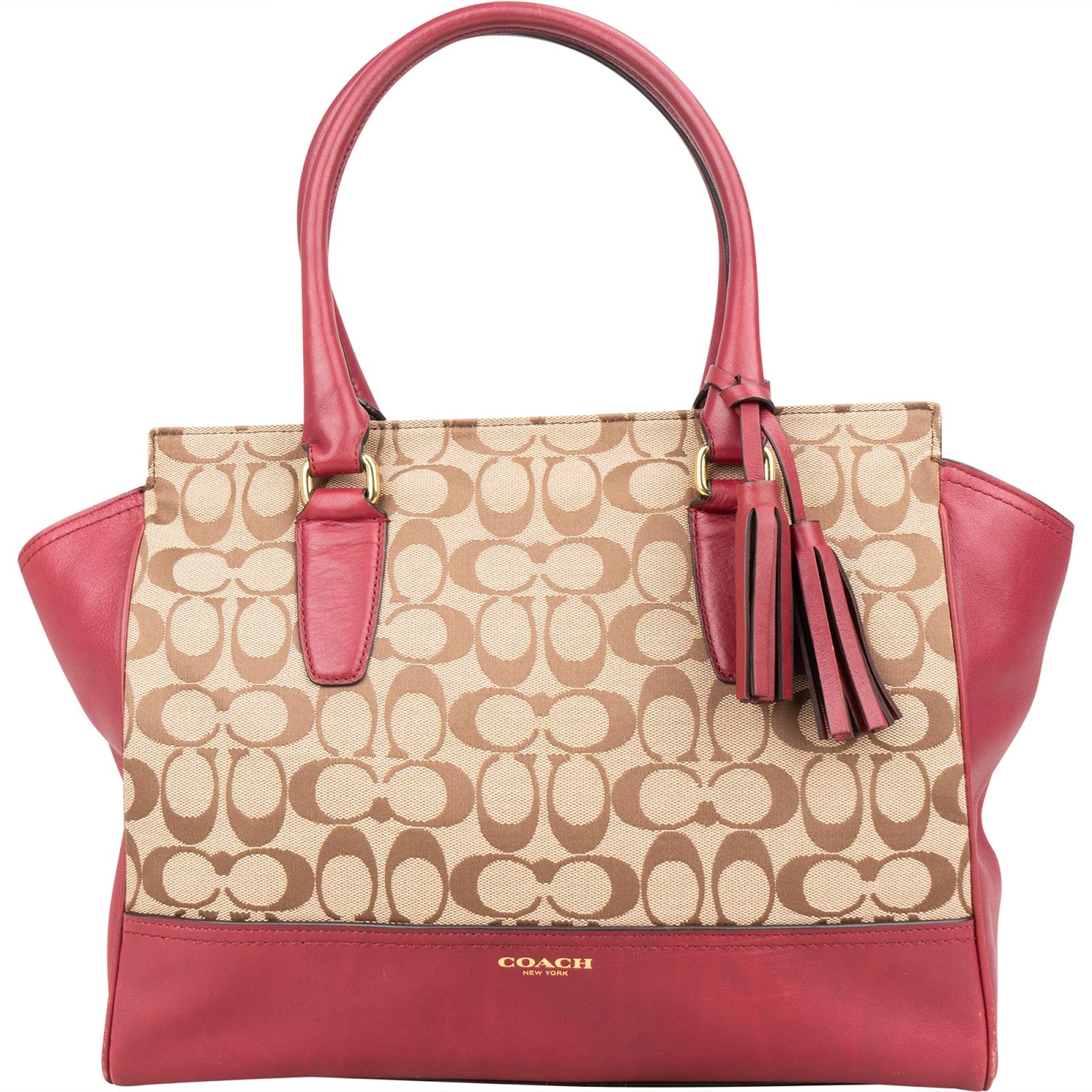 Coach Monogram Signature Canvas Legacy Candace Carryall Handbag
