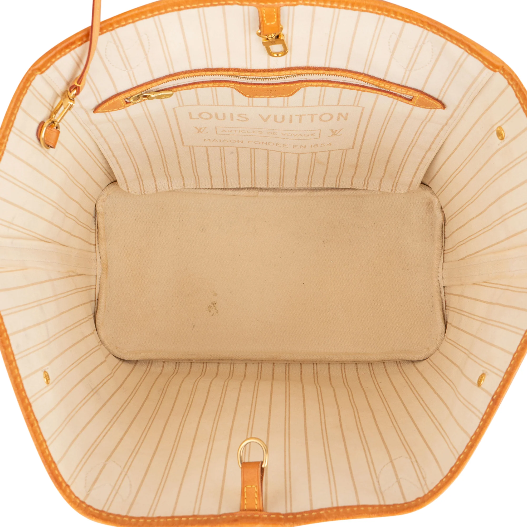 Louis Vuitton Damier Azur Monogram Neverfull MM Shopper