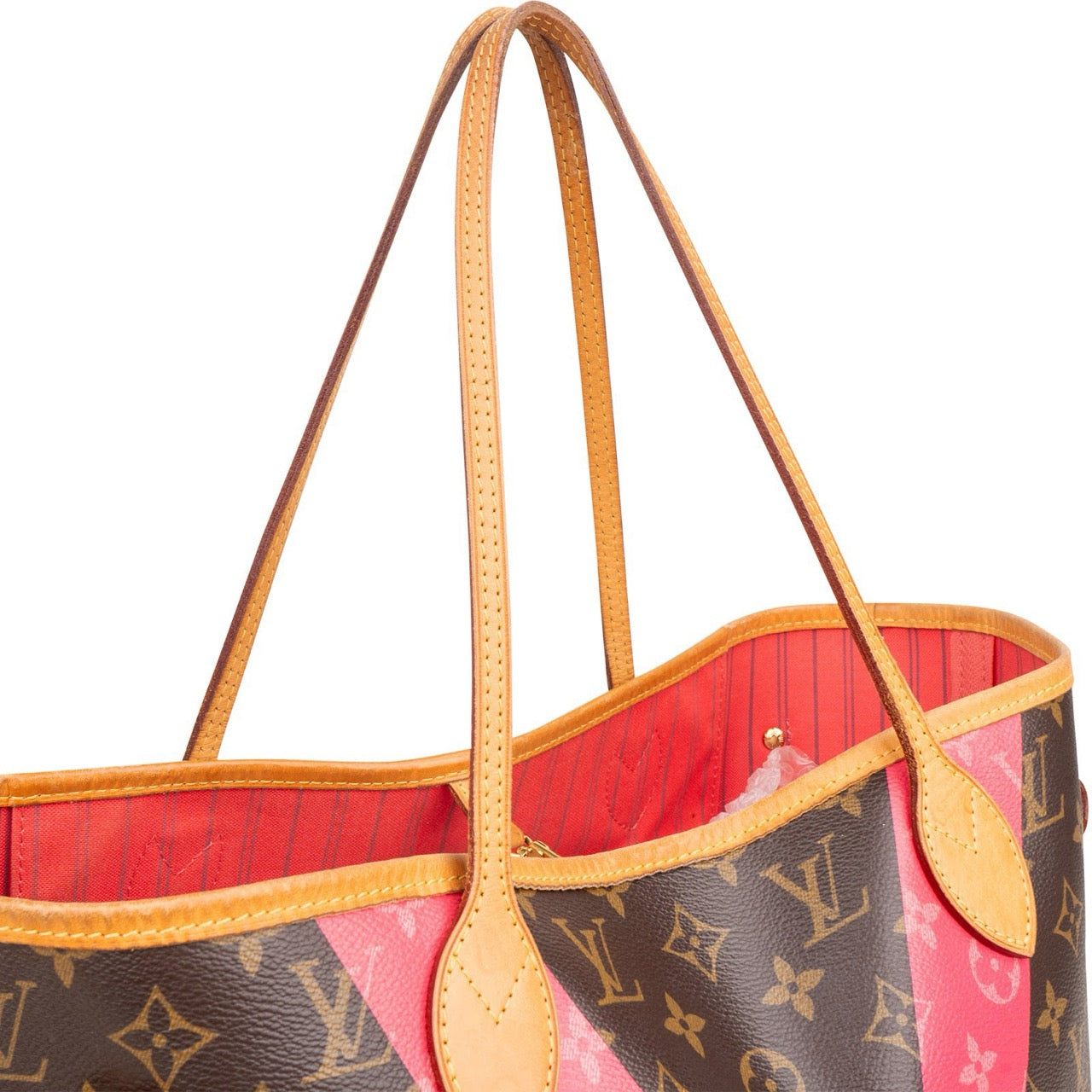 Louis Vuitton Monogram Canvas V Grenade Fuchsia Neverfull MM Shoulder Bag