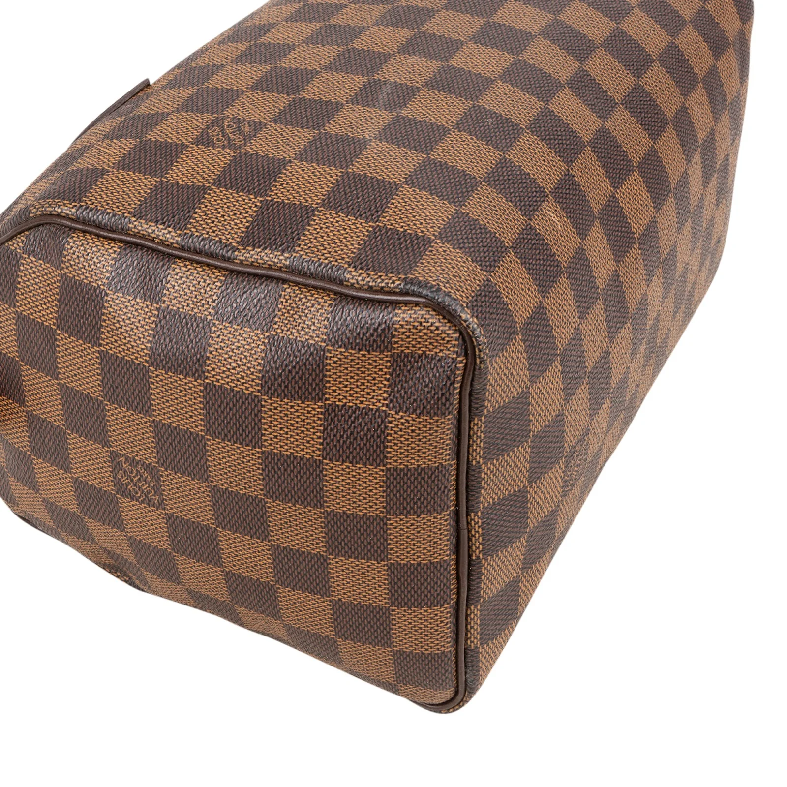 Louis Vuitton Monogram Damier Ebene Speedy 25 Boston Bag