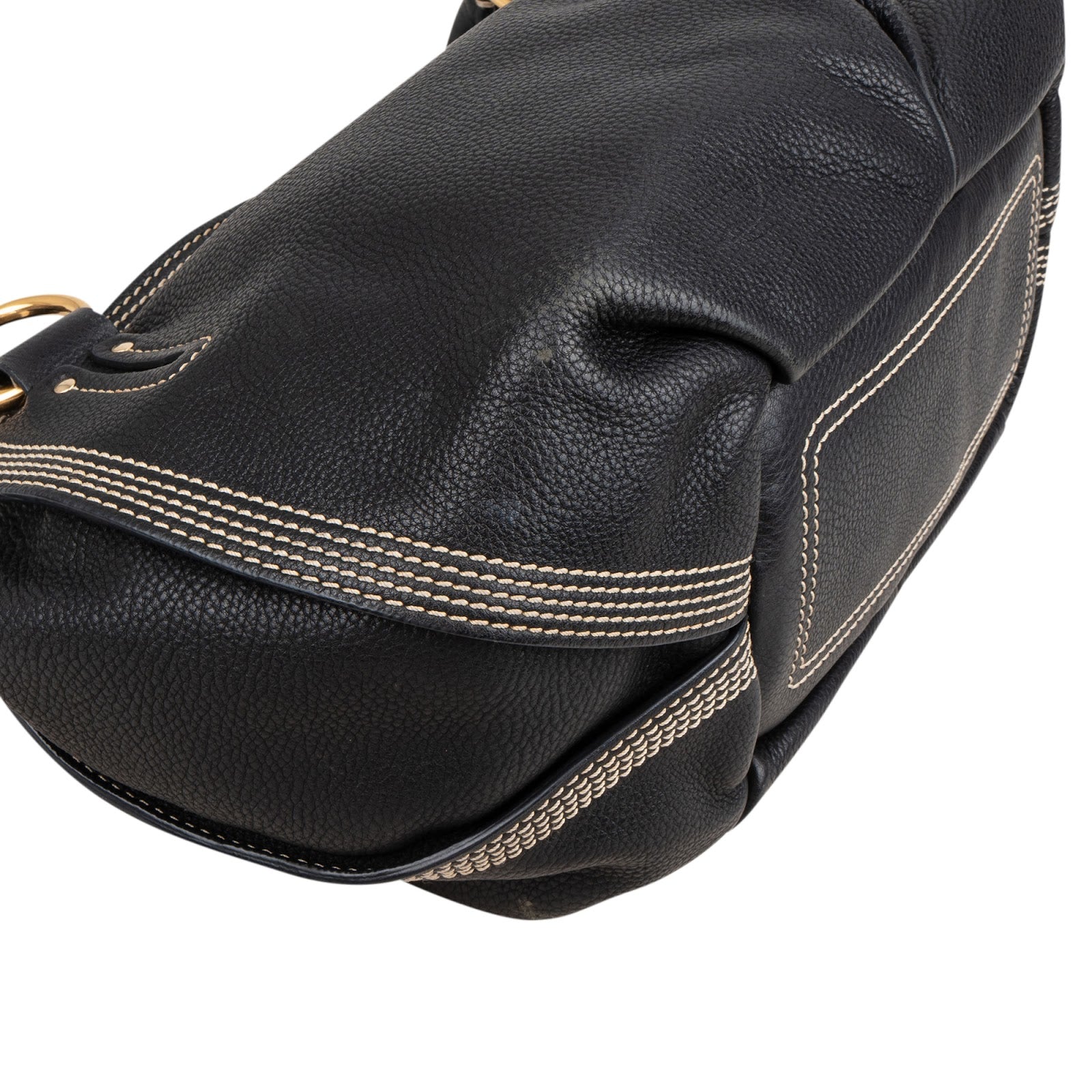 Celine Pebbled Leather Bittersweet Handbag