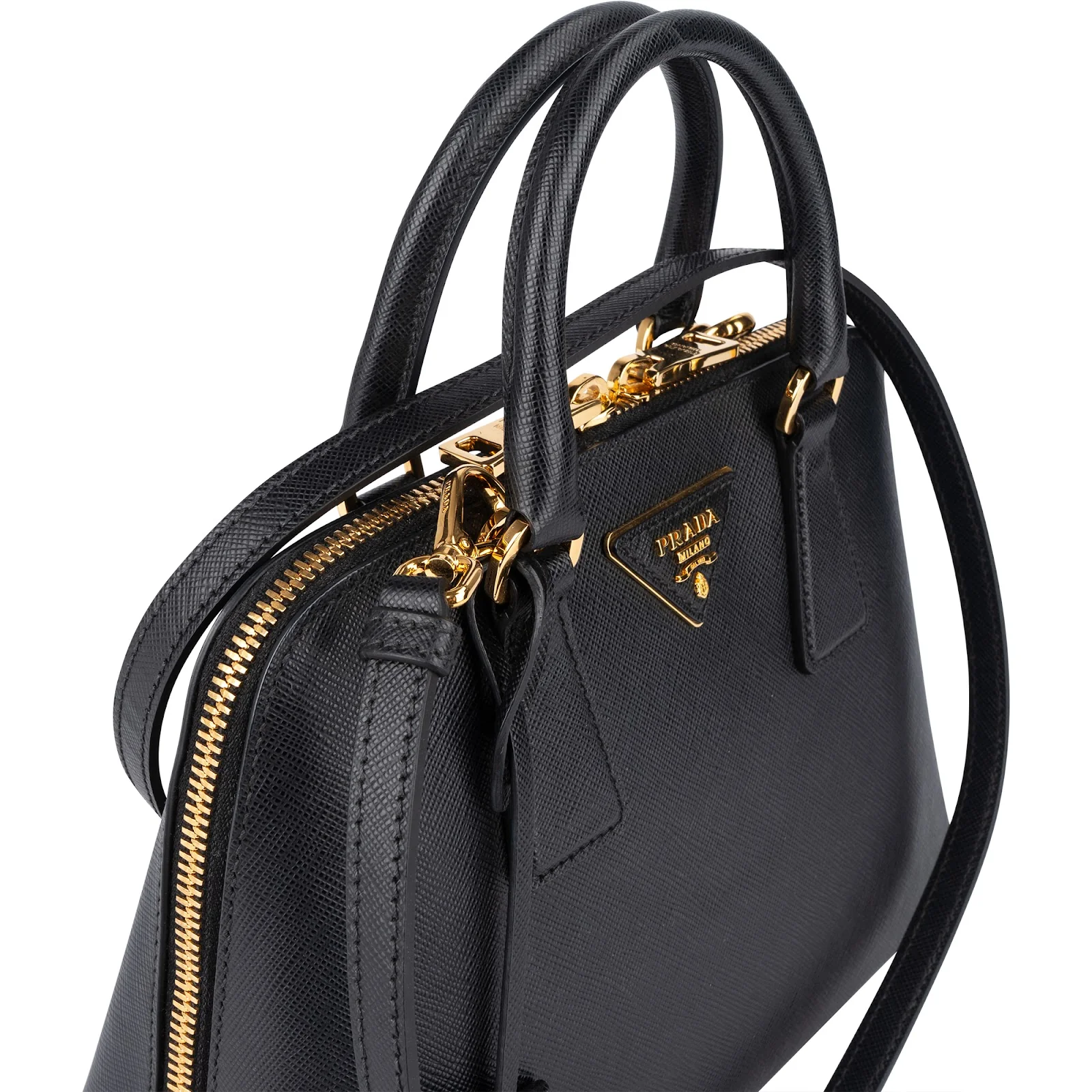Prada Saffiano Leather Promenade Handbag