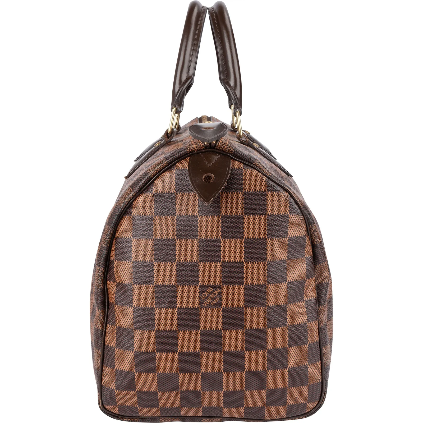 Louis Vuitton Monogram Damier Ebene Speedy 30 Boston Bag