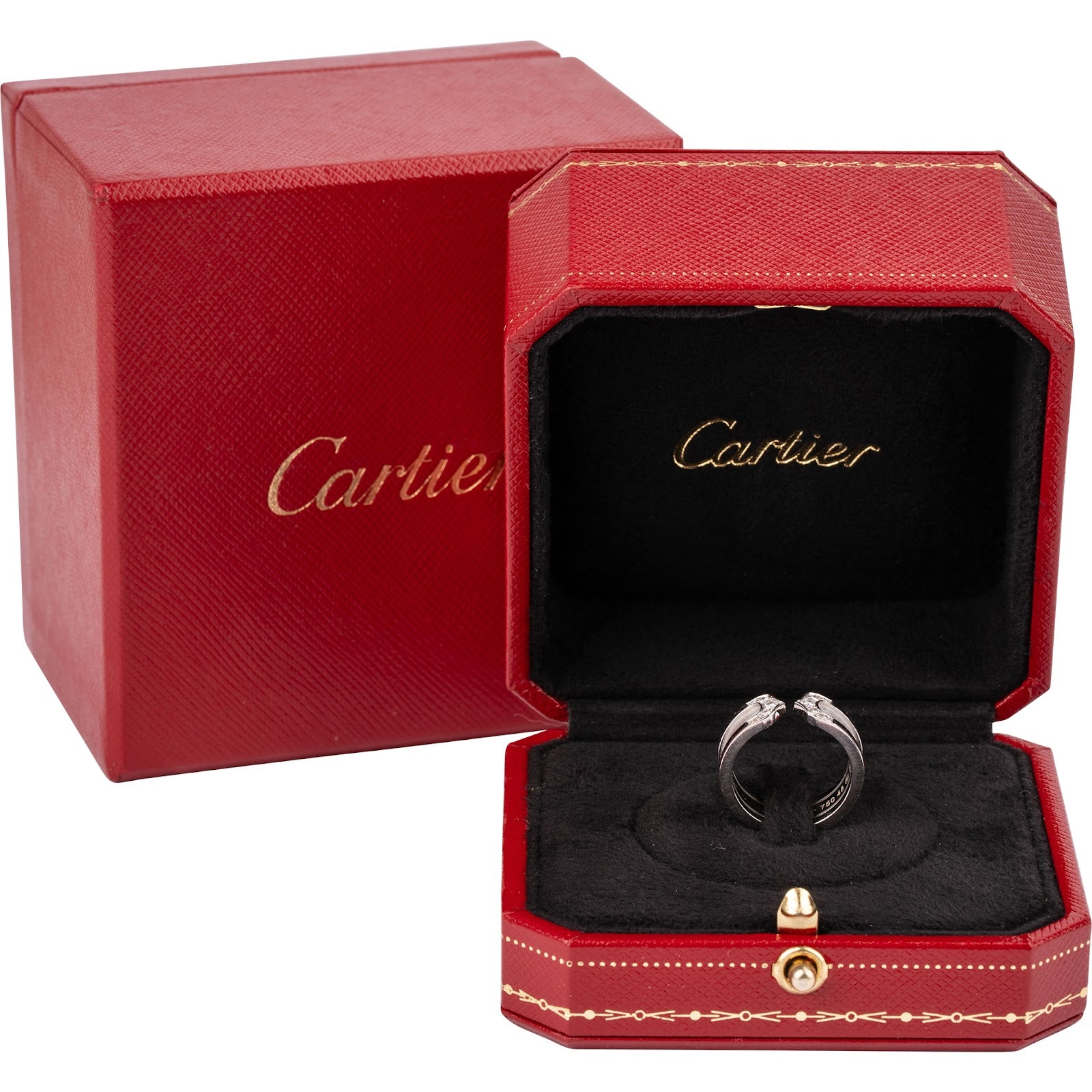 Cartier – Double C2 Decor Diamond Ring