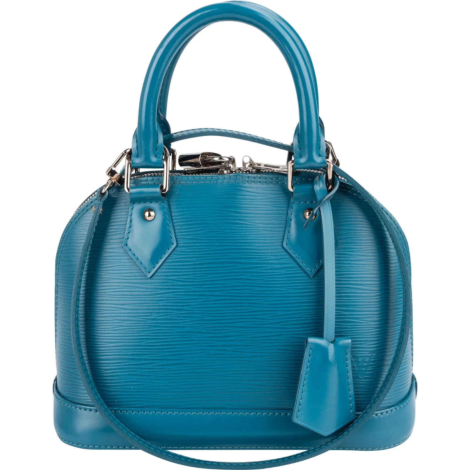 Louis Vuitton Blue Epi Leather Alma BB Handbag