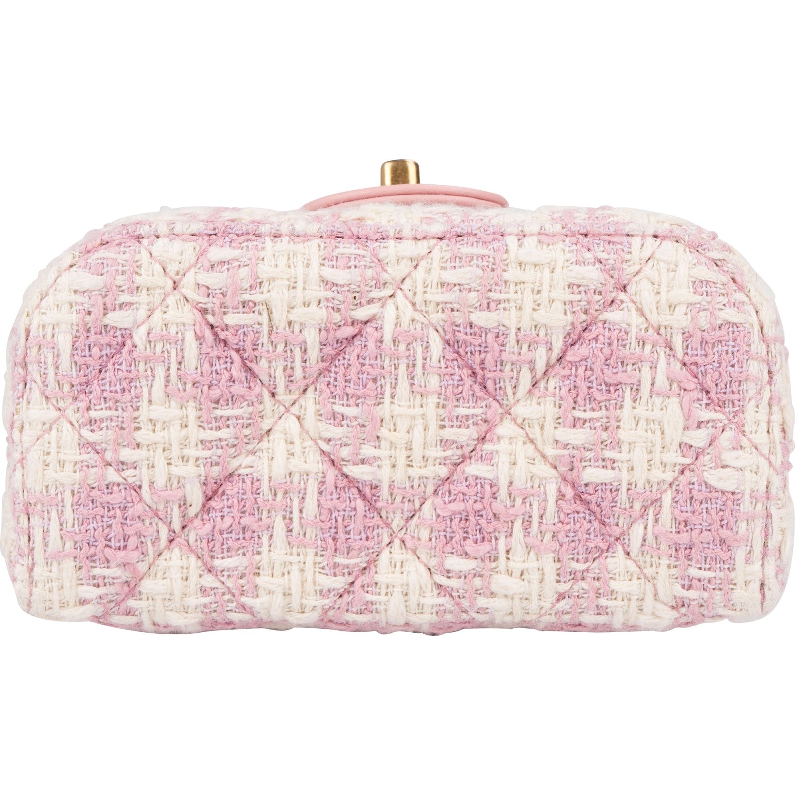 Chanel Quilted Tweed Top Handle CC Vanity Case