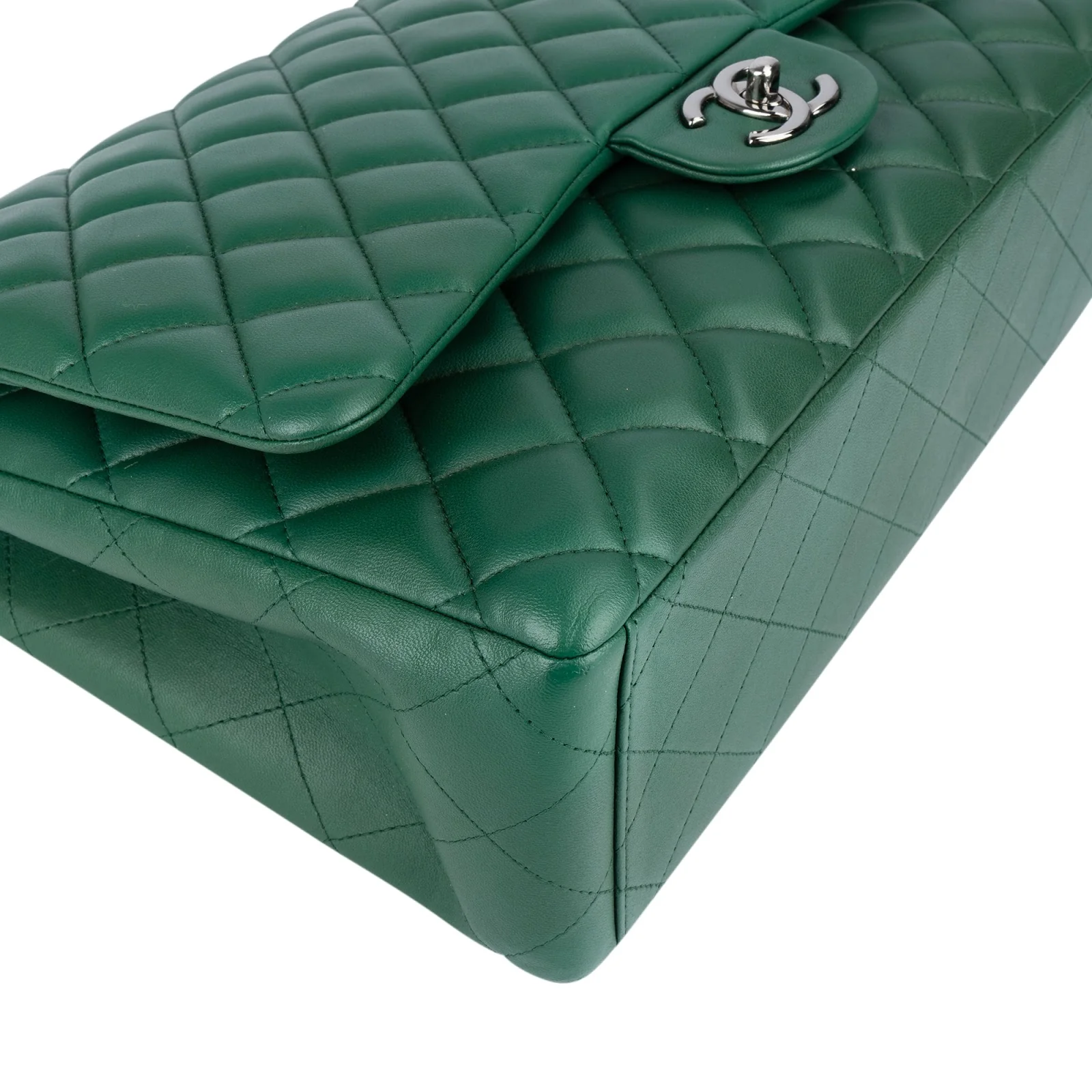 Chanel Quilted Lambskin Maxi Double Flap Crossbody Bag