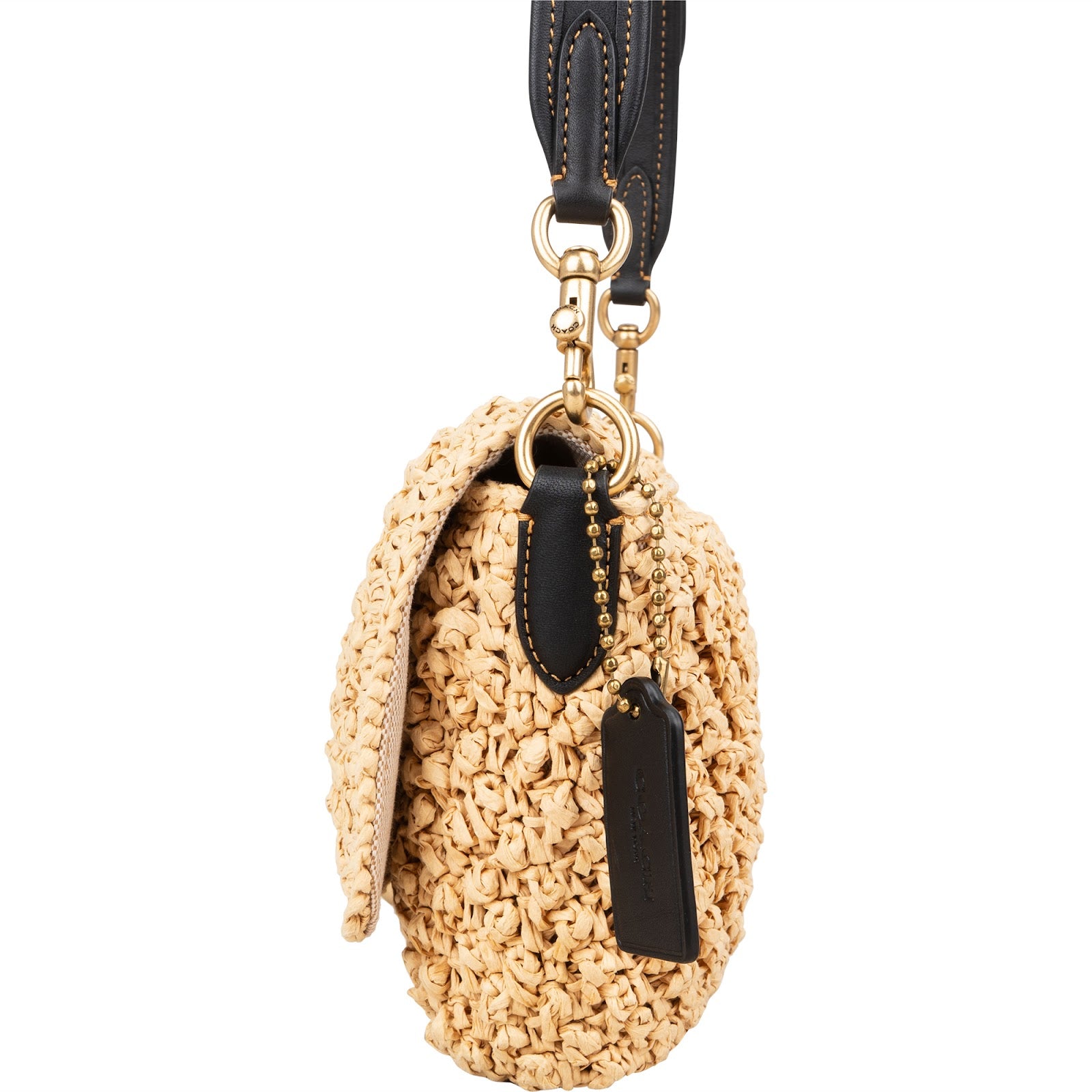 Coach Raffia Soft Tabby Crossbody Bag