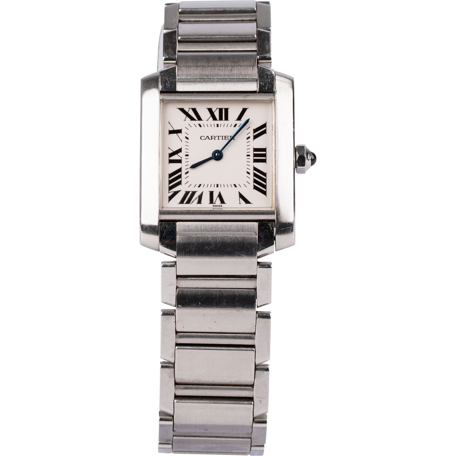 Cartier Stainless Steel Tank Française 2301 Damen Armbanduhr