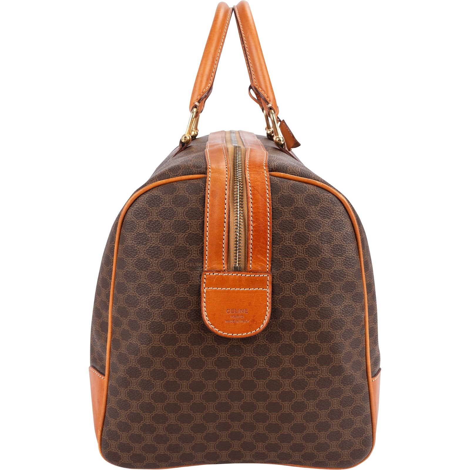Celine Monogram Macadam Canvas Boston 45 Reisetasche