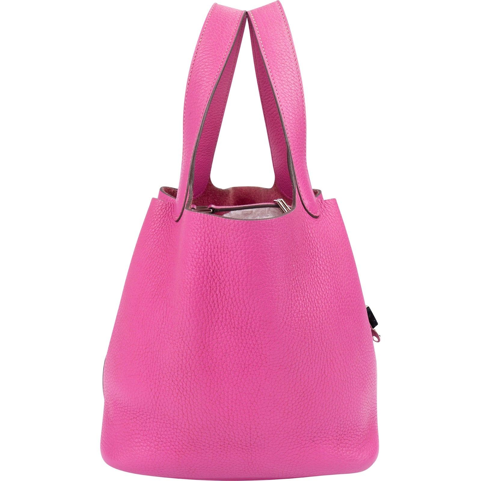 Hermès Taurillon Clemence Leather Palladium Picotin Lock 22 Handbag