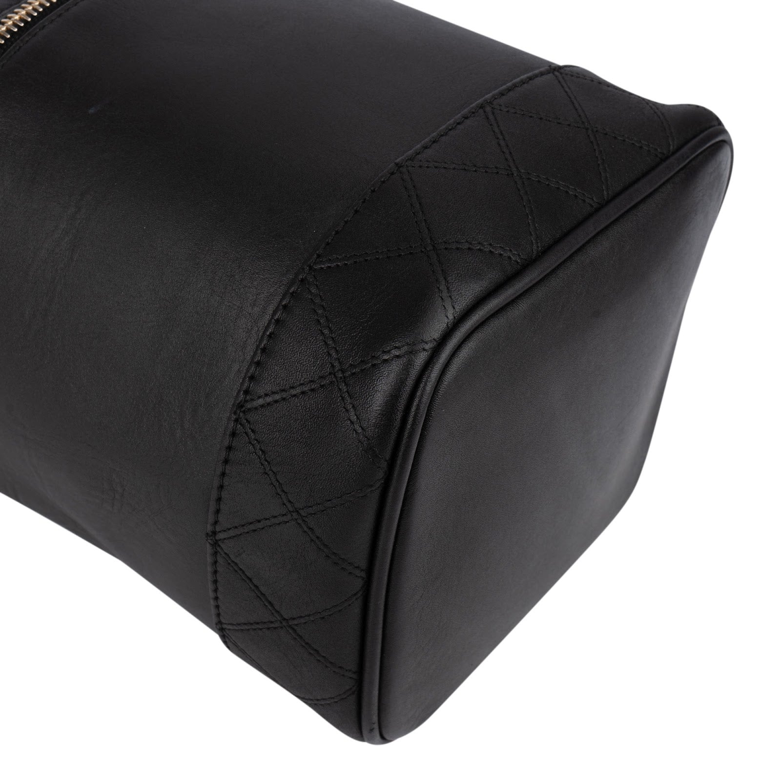 Sac à main « Vanity Case » en cuir d'agneau avec surpiqûres Chanel