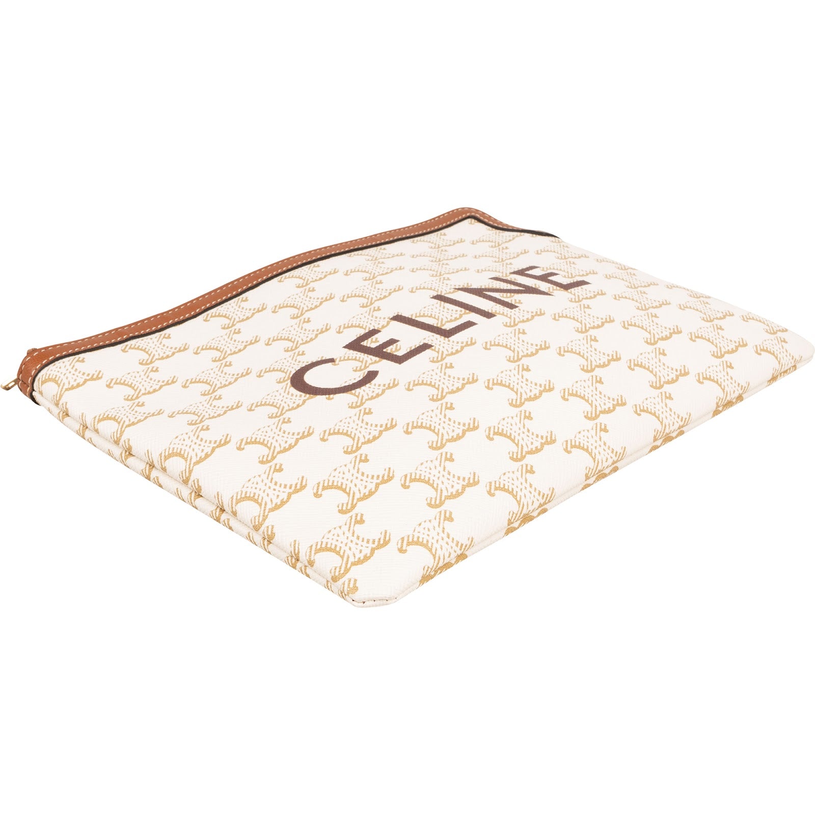 Celine Triomphe Monogram Canvas Pouch