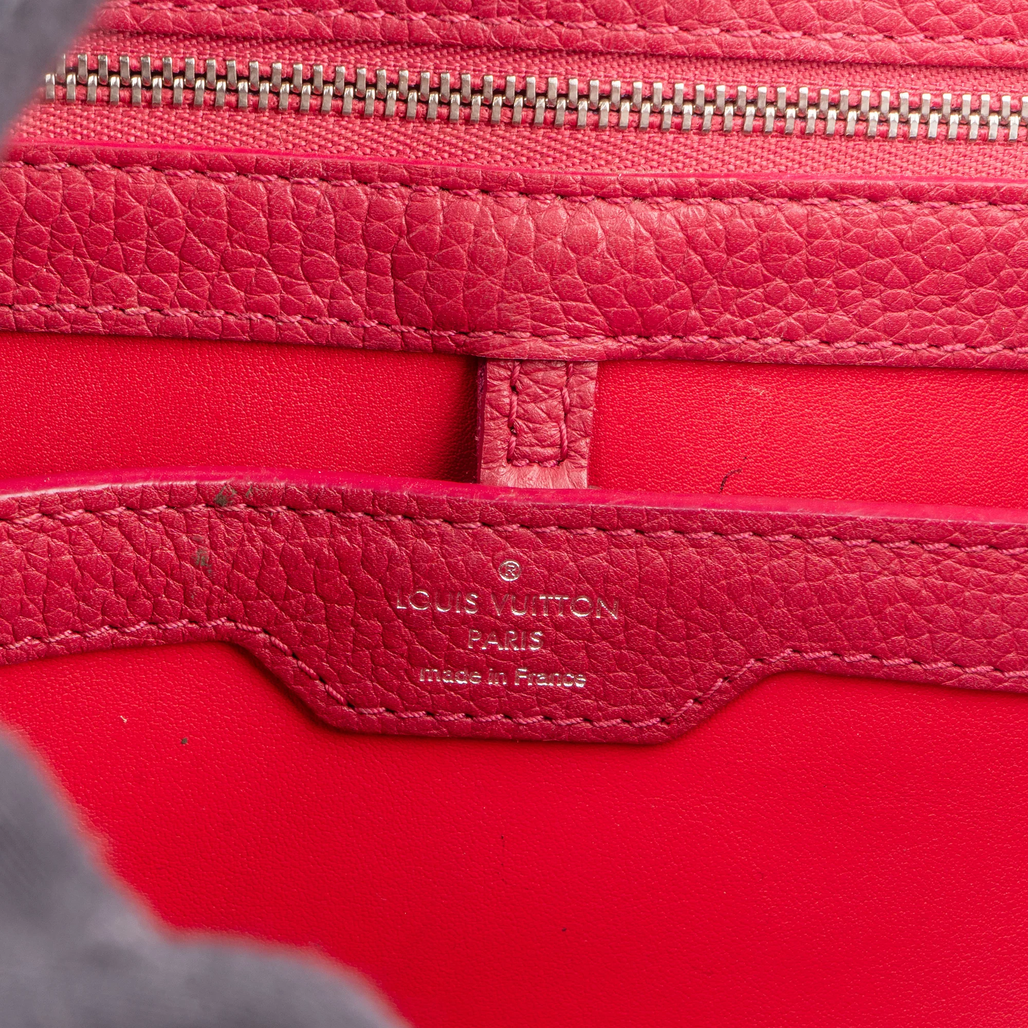 Louis Vuitton Taurillon Leather Capucines MM Handbag