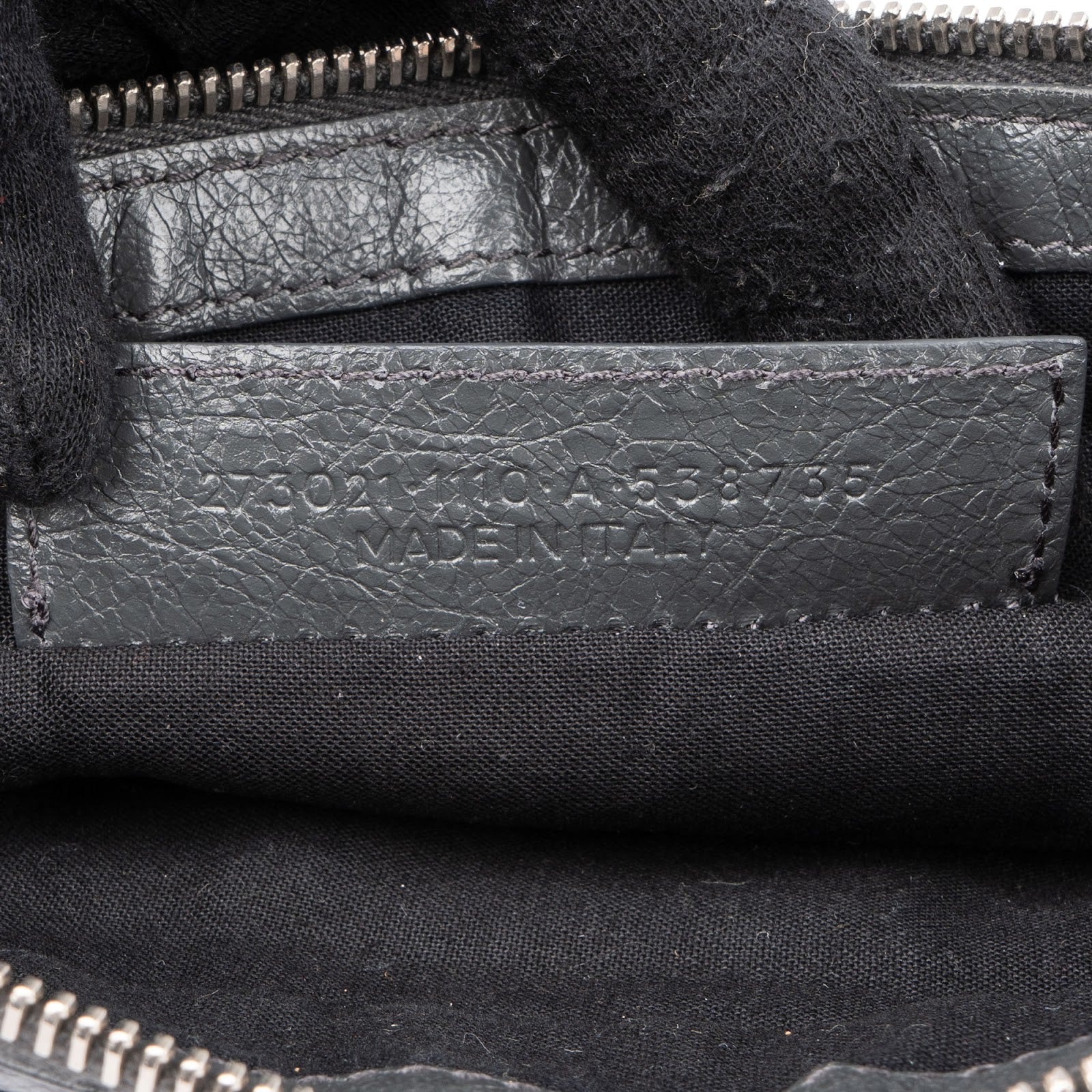 Balenciaga Grey Arena Leather Classic Clutch
