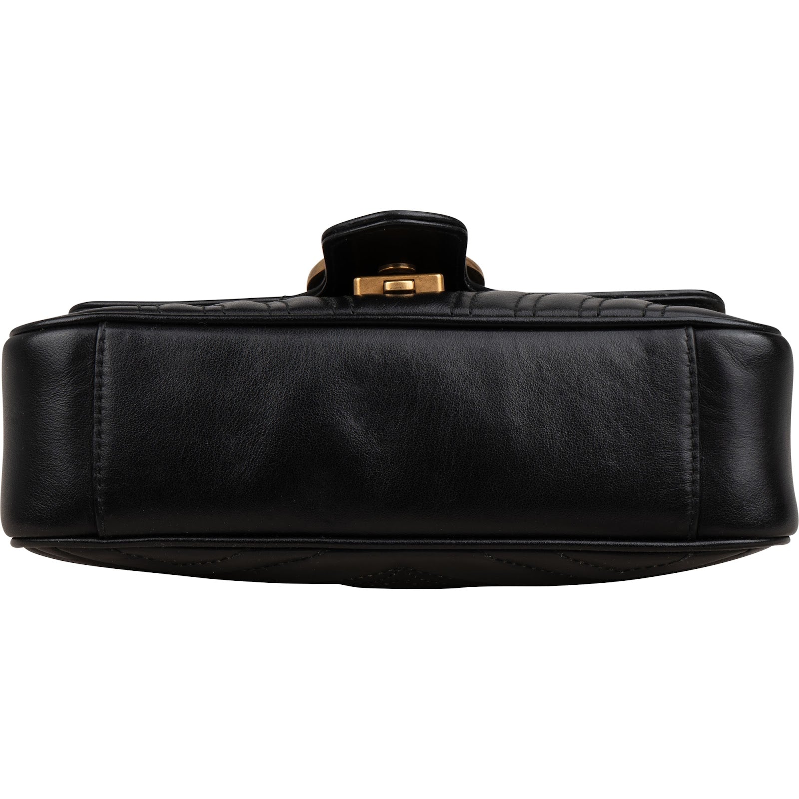 Gucci Chevron Matelassé Leather GG Marmont Small Shoulder Bag