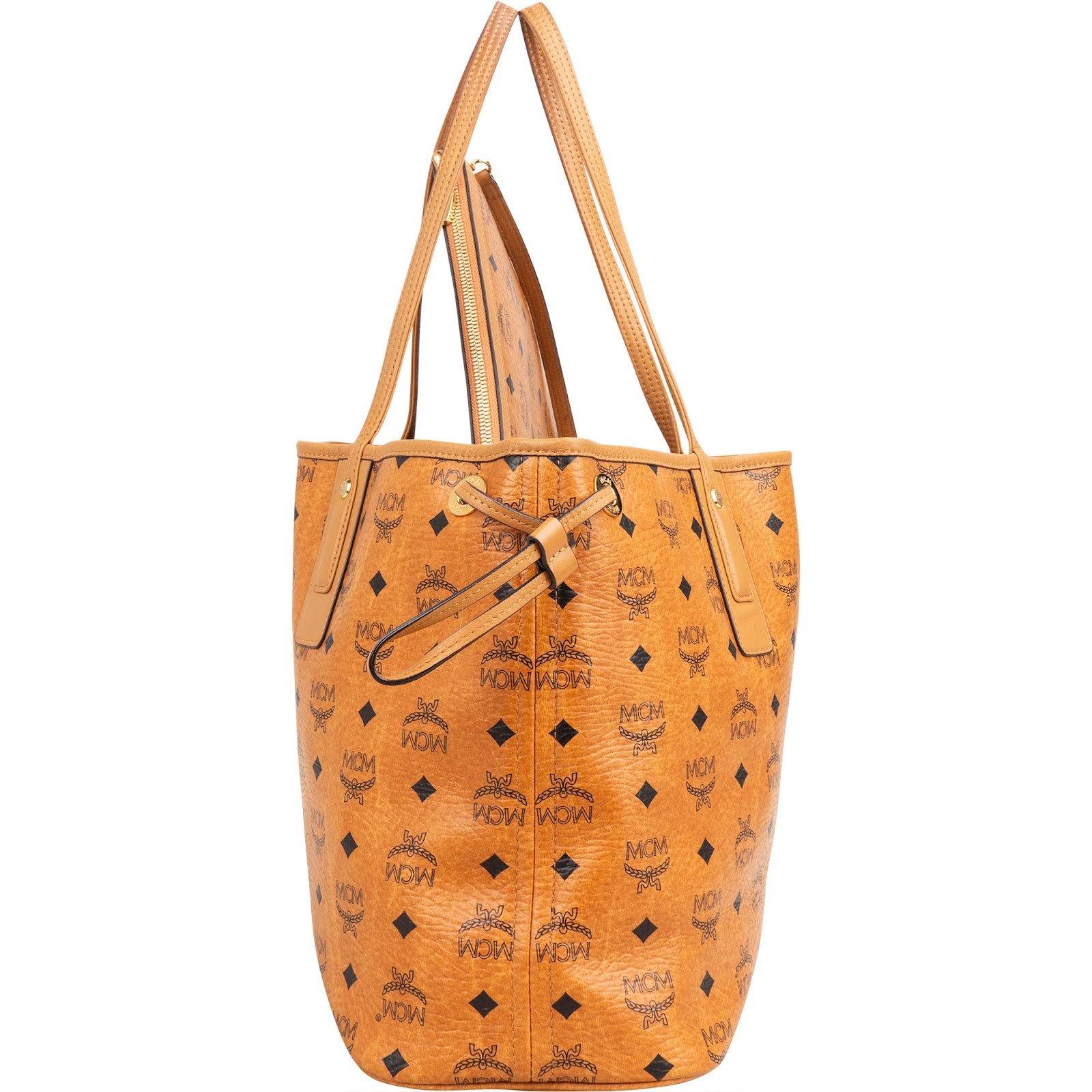 MCM Monogram Visetos Medium Liz Reversible Shopper
