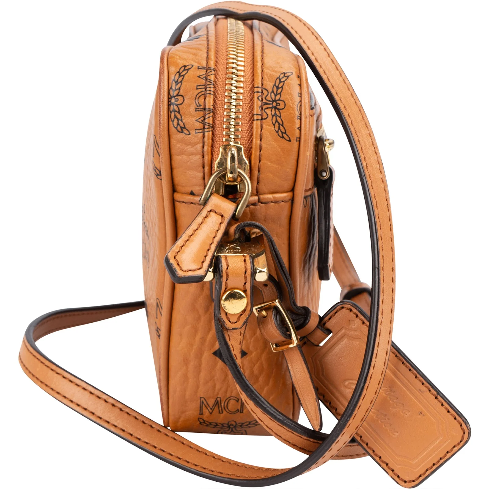 MCM Monogram Visetos Camera Crossbody Bag