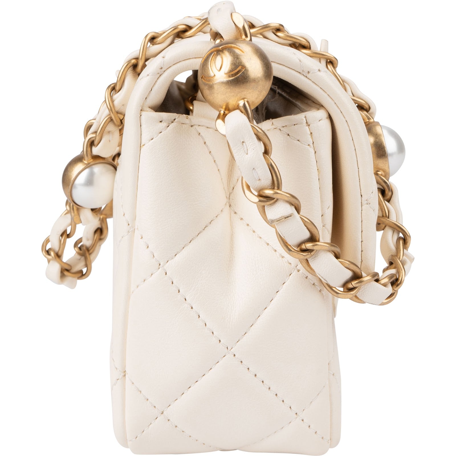 Chanel - Mini Rectangular Pearl Single Flap Crossbody Bag