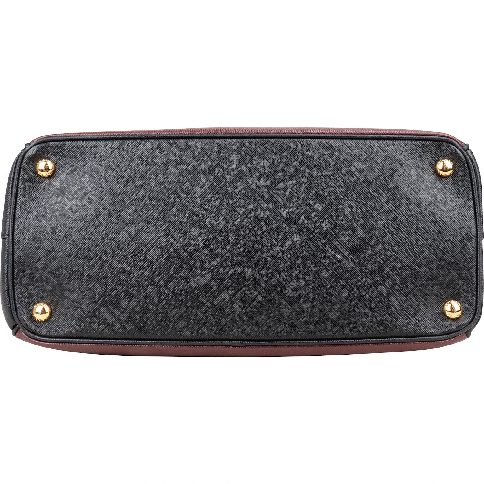 Prada Bicolor Saffiano Leather Galleria Handbag