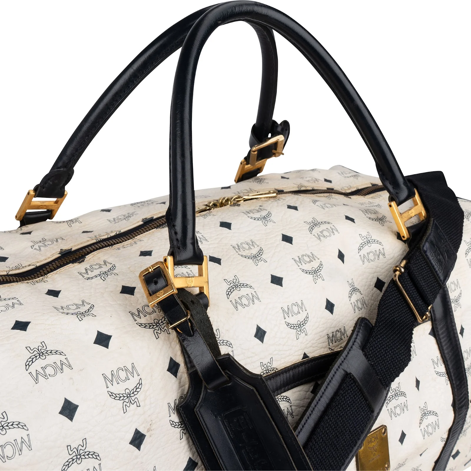 MCM Monogram Visetos Boston Reisetasche