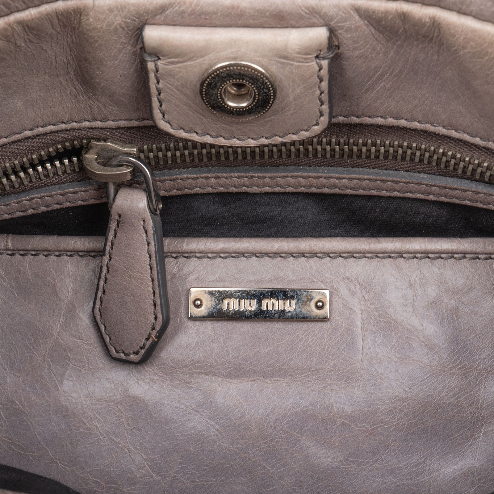 Miu Miu Vitello Lux City Handbag