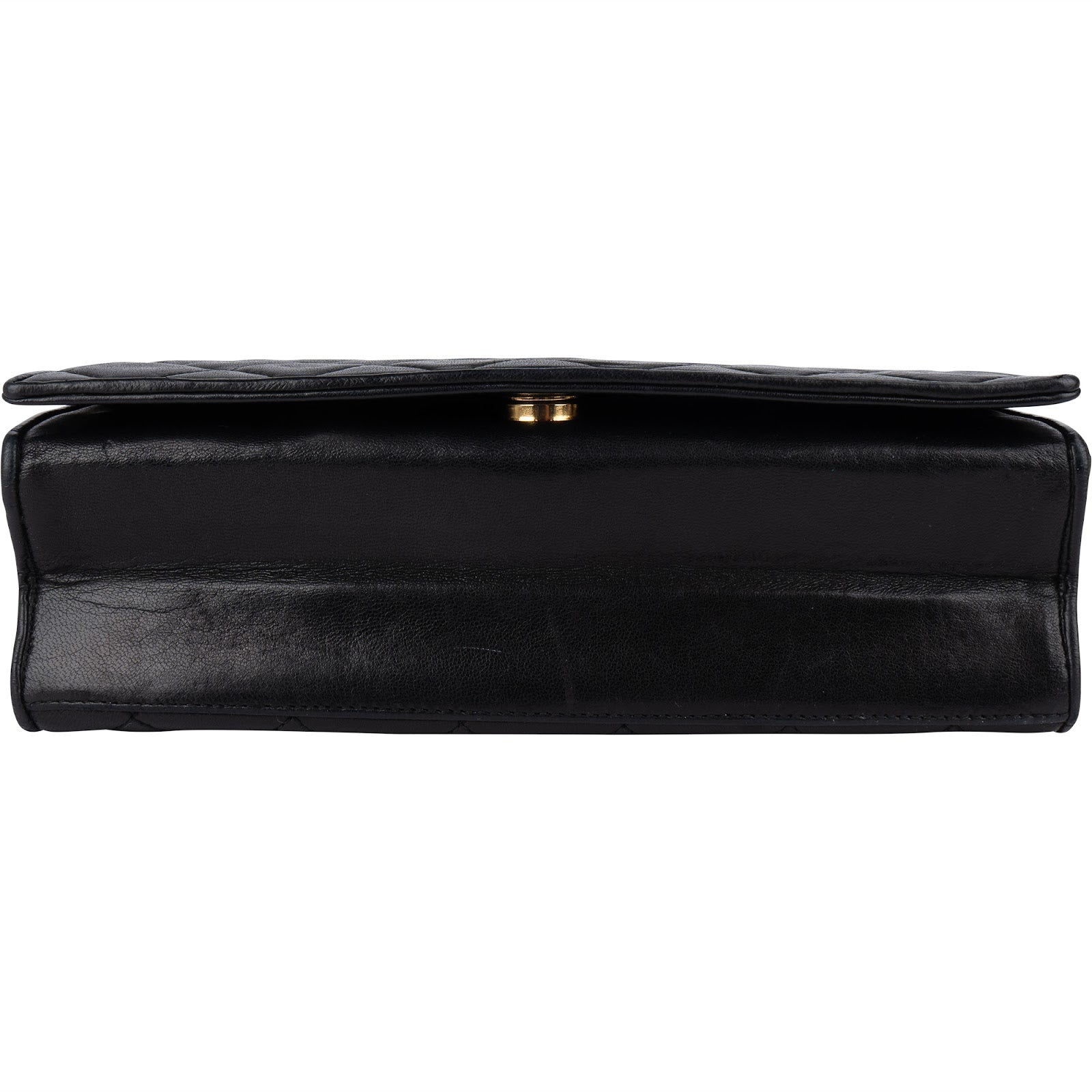 Chanel Quilted Lambskin CC Single Flap Shoulder Bag