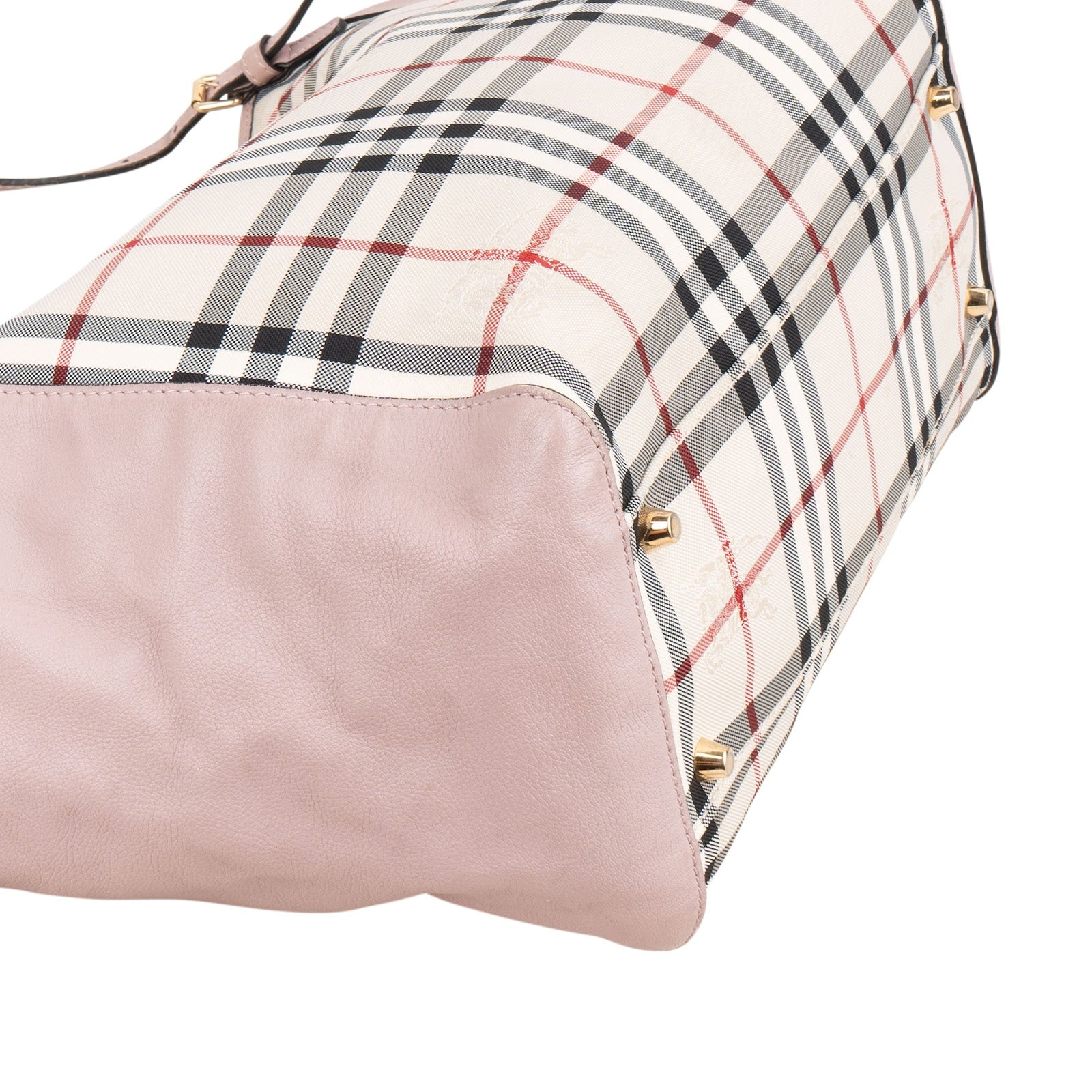 Burberry - Haymarket Check Leather Canter Shoulder Bag