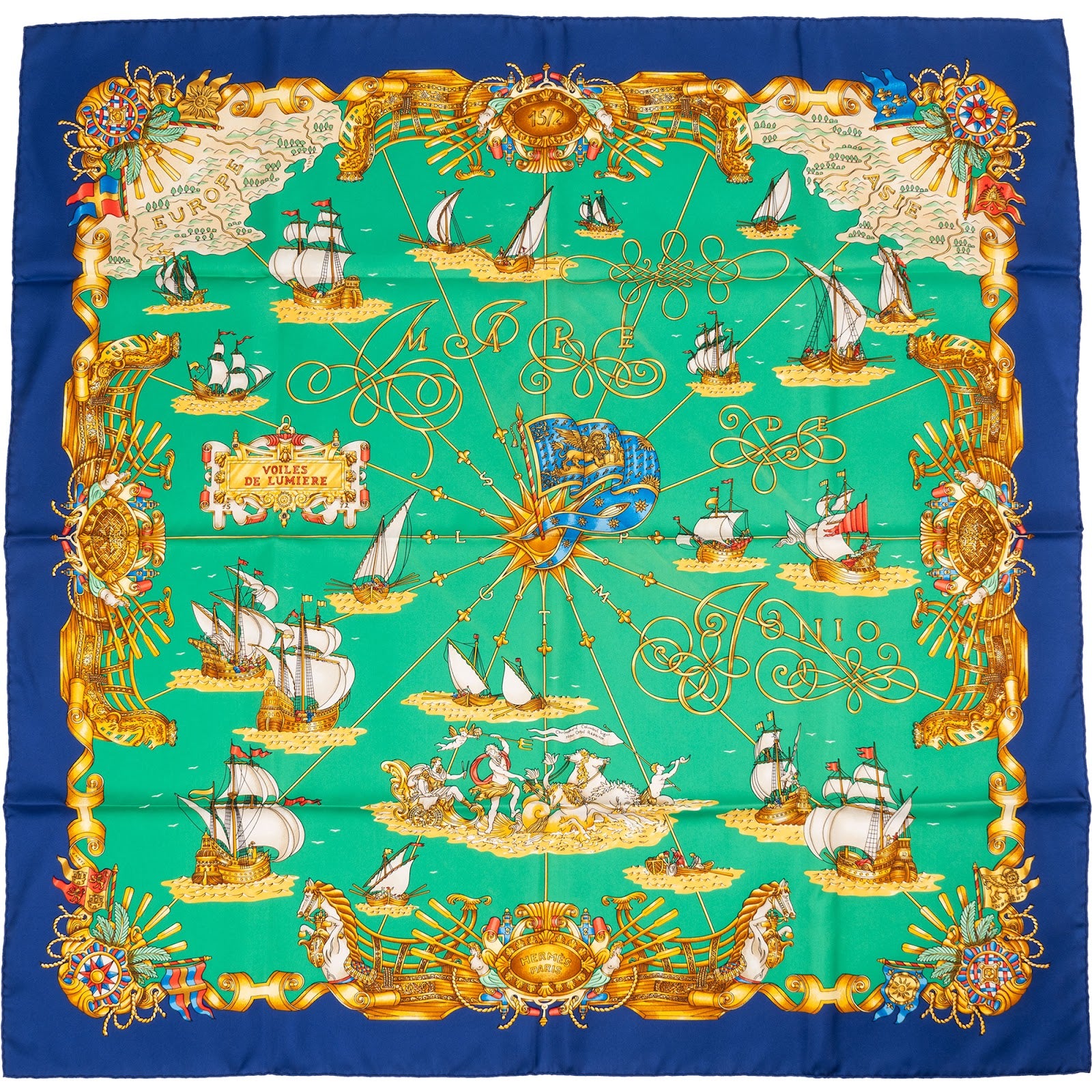 Hermès Voiles de Lumiere Silk Carre 90 Tuch