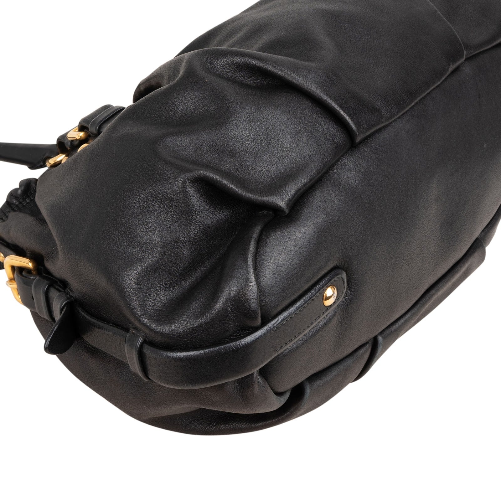 Prada Soft Calf Leather Gaufre Satchel Handbag