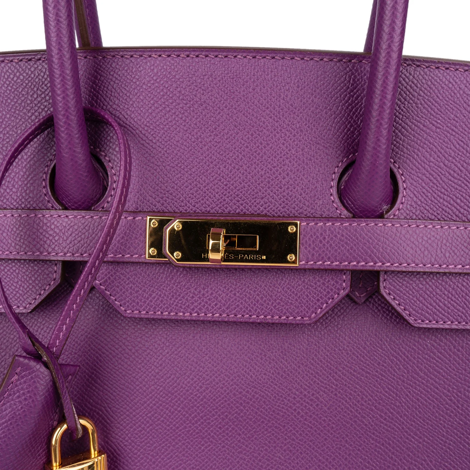 Hermès Violet Epsom Leather Birkin 35 Handbag